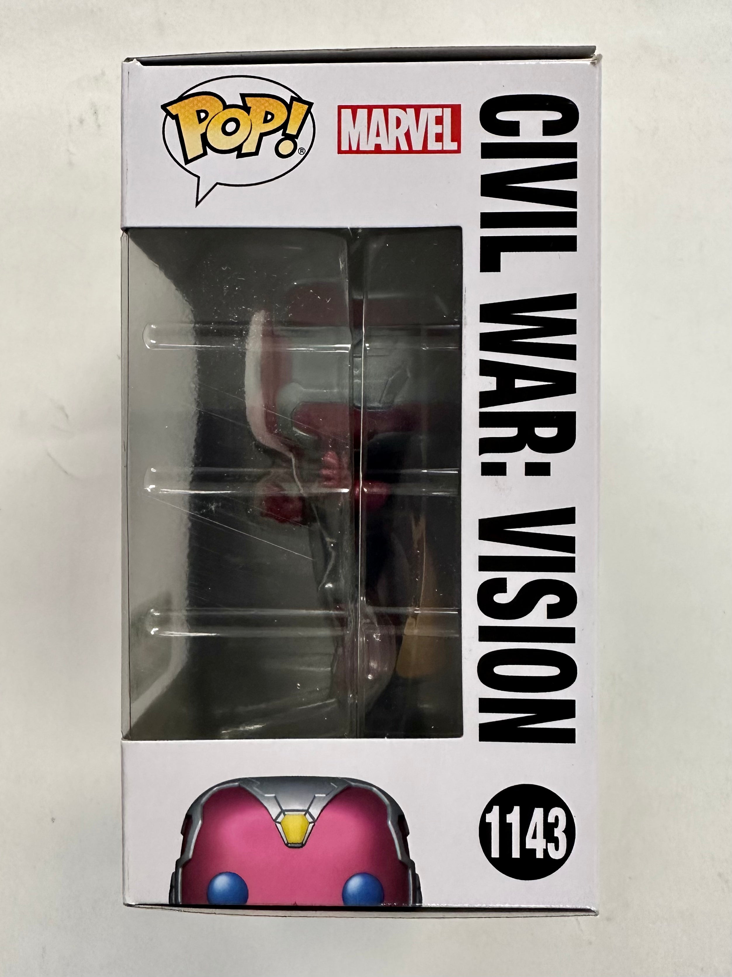 Funko Pop! Marvel Civil War: Vision #1143 Captain America Build A Scene 2023 Exclusive