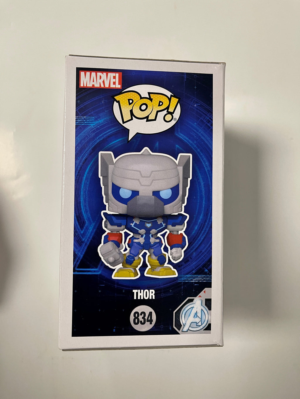 Funko Pop! Marvel Thor #834 Avengers MechStrike 2021 Box Dmg