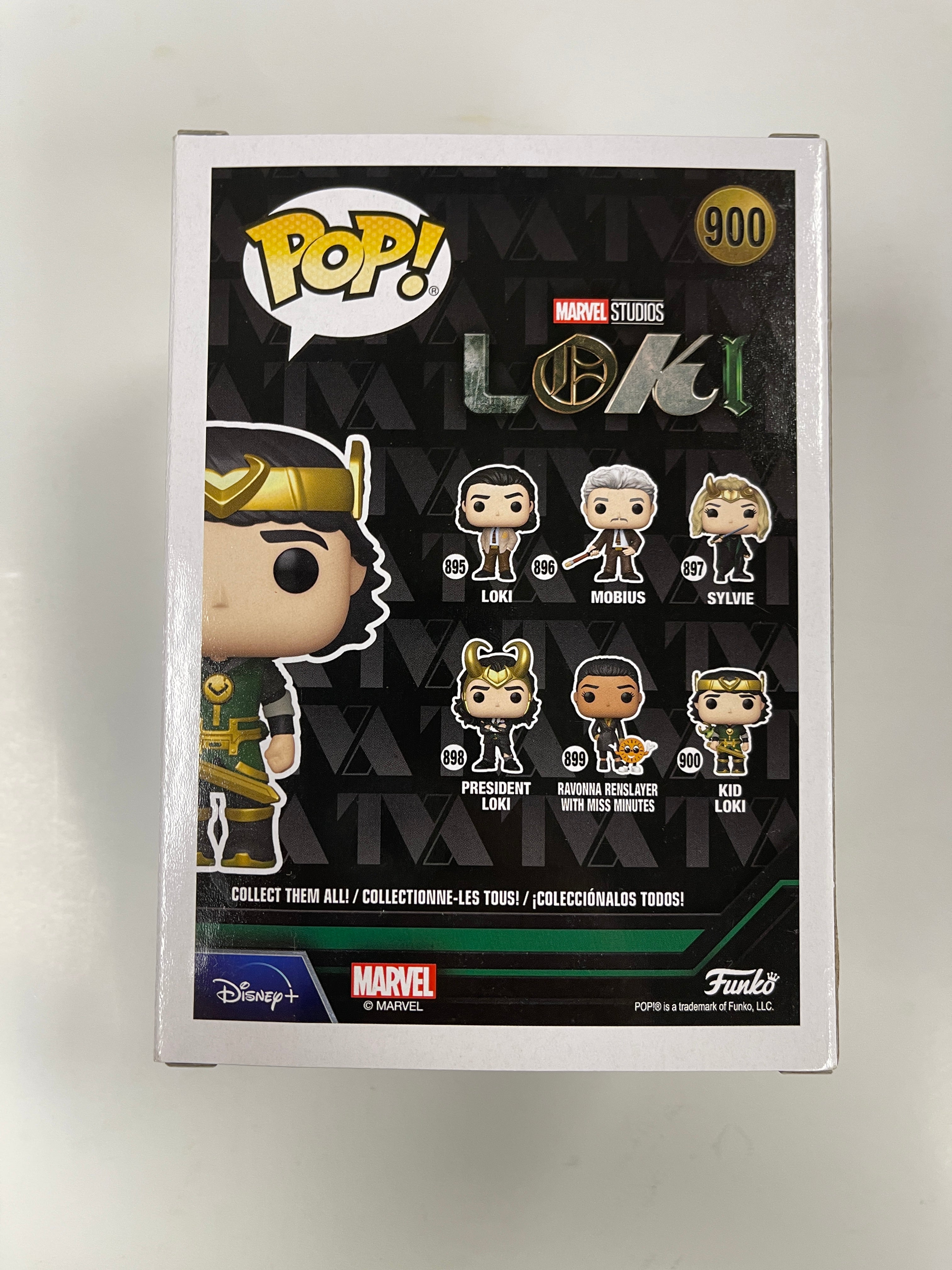 Funko Pop! Marvel Metallic Kid Loki W/ Alligator Loki #900 FS Exclusive No Sticker