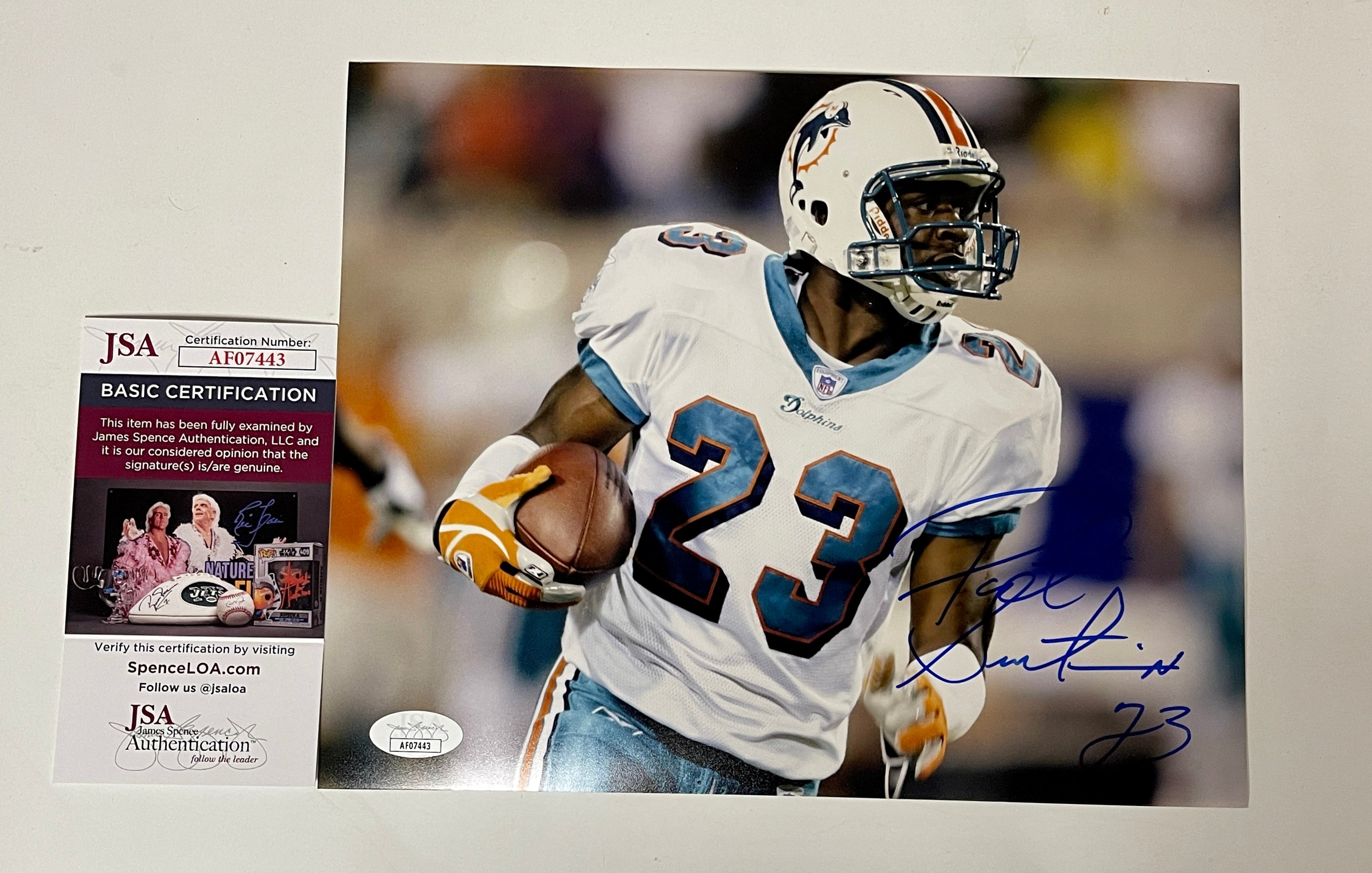 Patrick Surtain Autographed Signed Miami Dolphins Matte 8x10 Photo With JSA COA