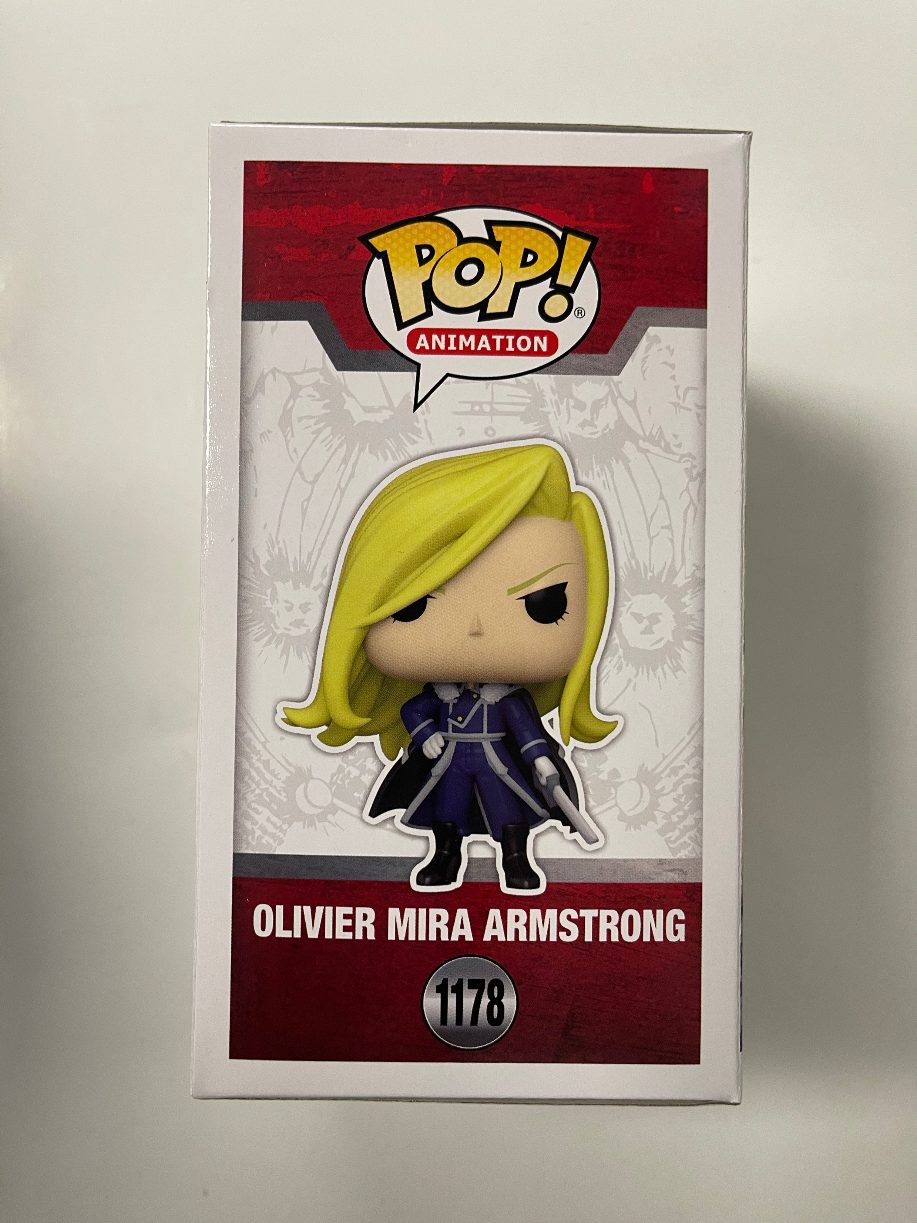 Funko Pop! Animation Oliver Mira Armstrong #1178 FullMetal Alchemist Brotherhood 2022