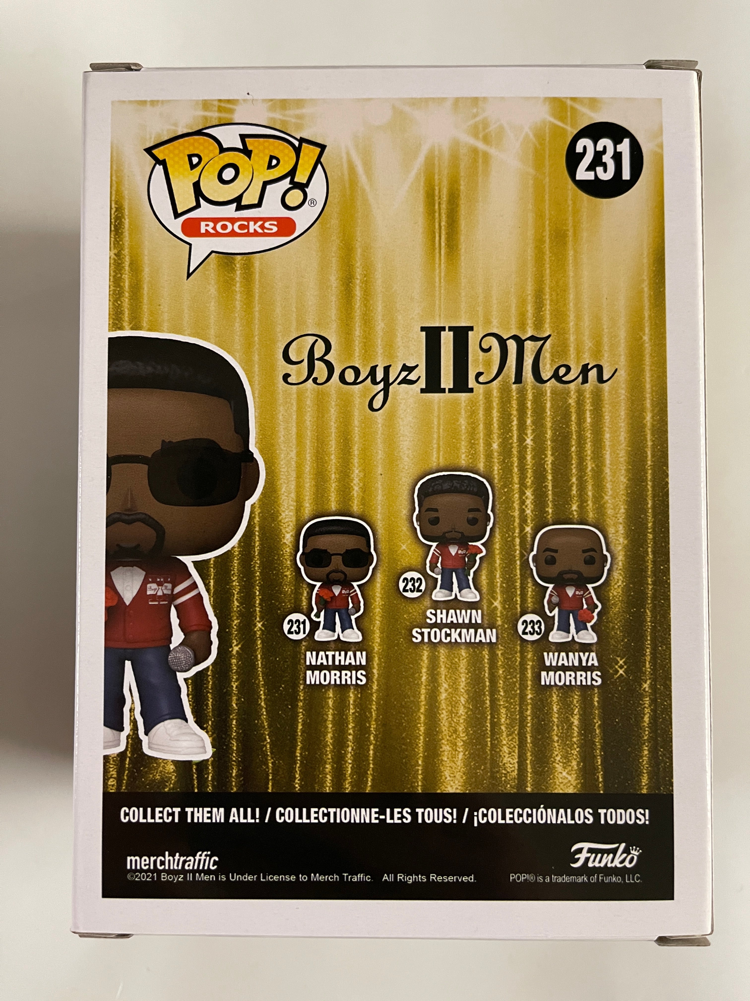 Funko Pop Rocks Nathan Morris #231 Boys II Men 90s Boy R&B Soul Band Bended Knee