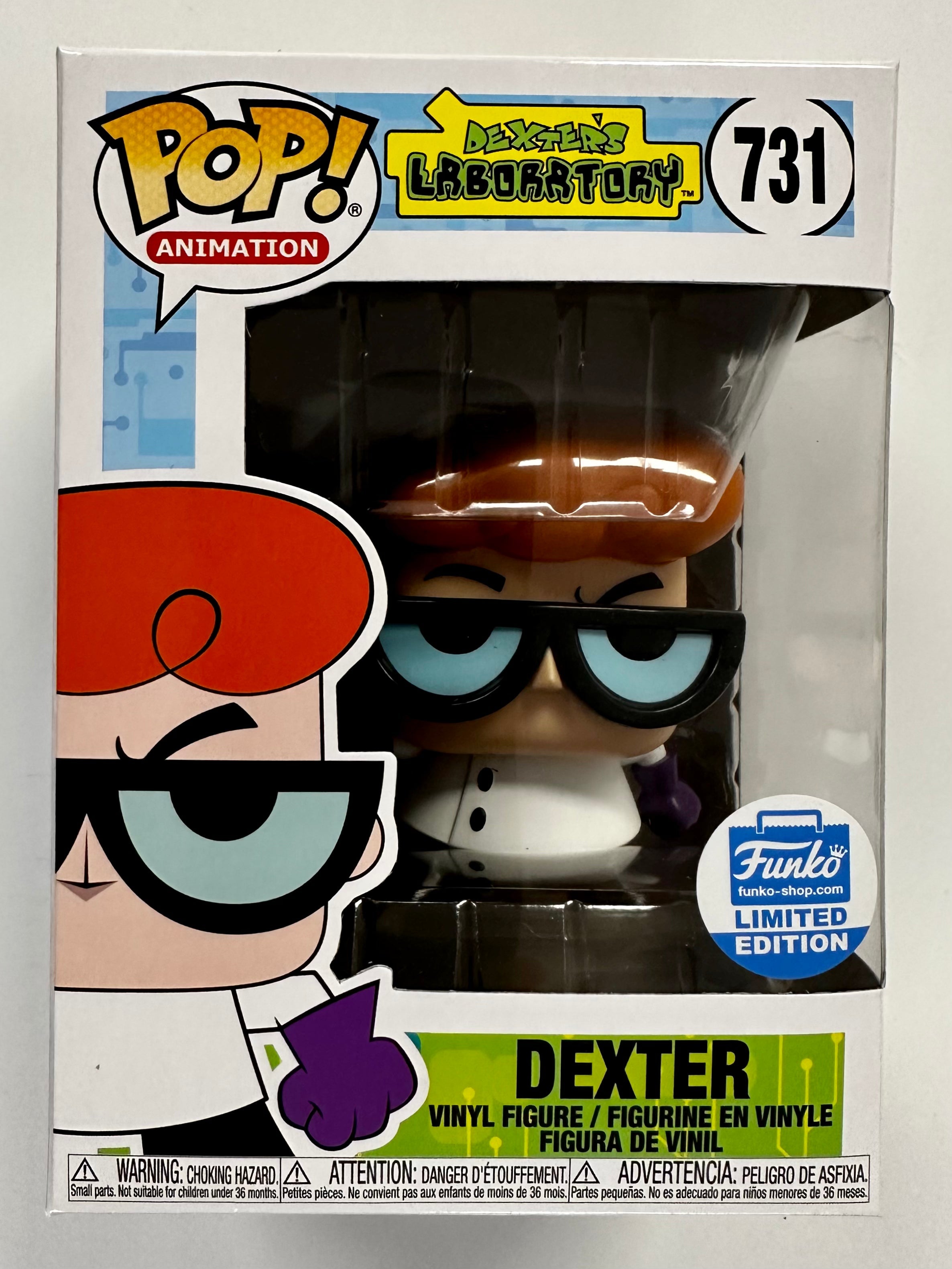 Funko Pop! Animation Dexter #731 Dexter's Laboratory Shop Exclusive Cartoon Network NW