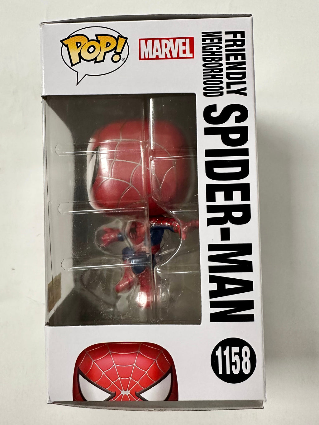 Funko Pop! Marvel Metallic Friendly Neighborhood Spider-Man #1158 No Way Home 2022 Exclusive