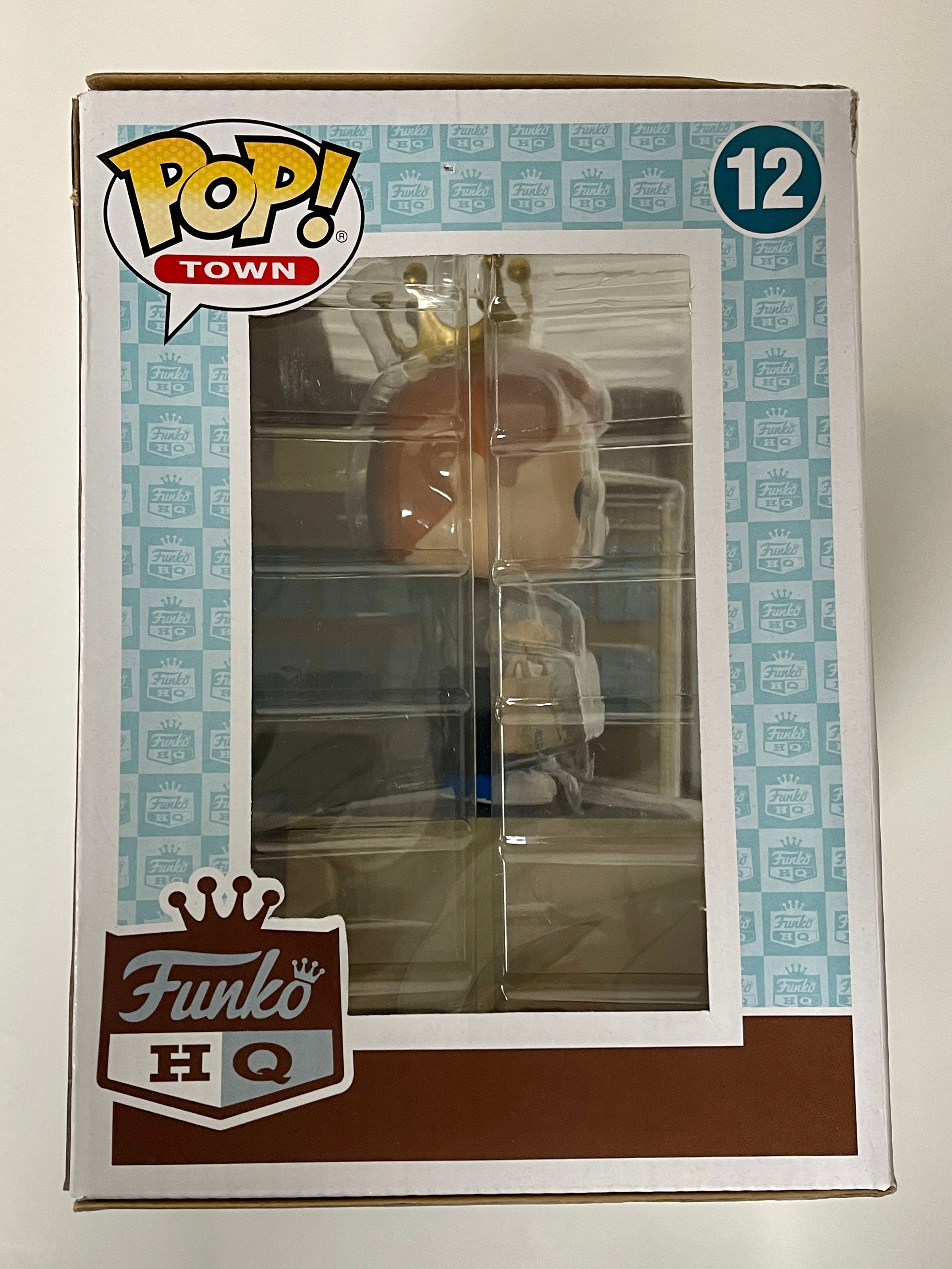 Funko Pop! Town Freddy Funko with Headquarters HQ #12 ECCC 2020 Spring Con Exclusive Box Dmg