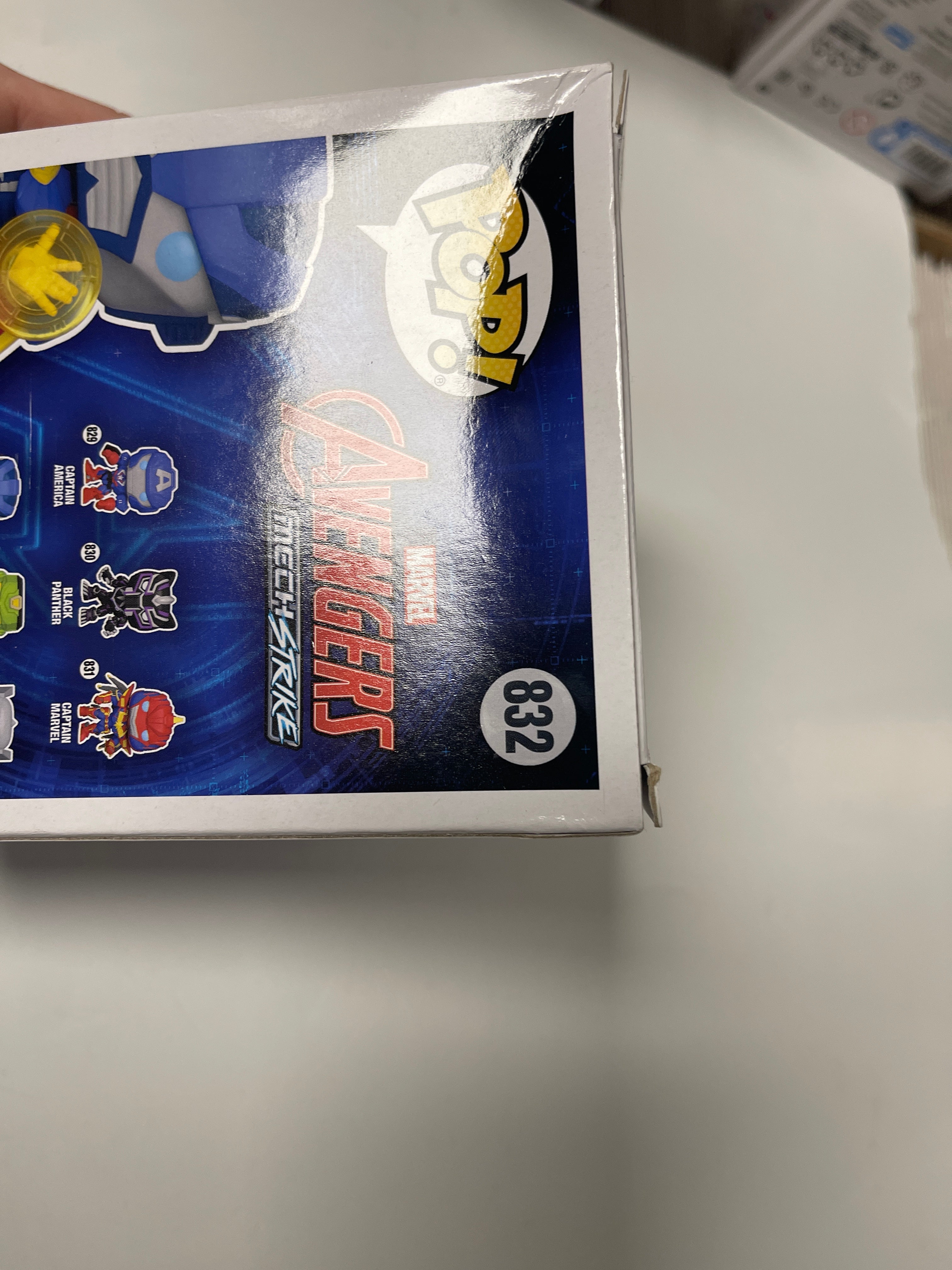 Funko Pop! Marvel Doctor Strange #832 Avengers MechStrike 2021 Box Dmg