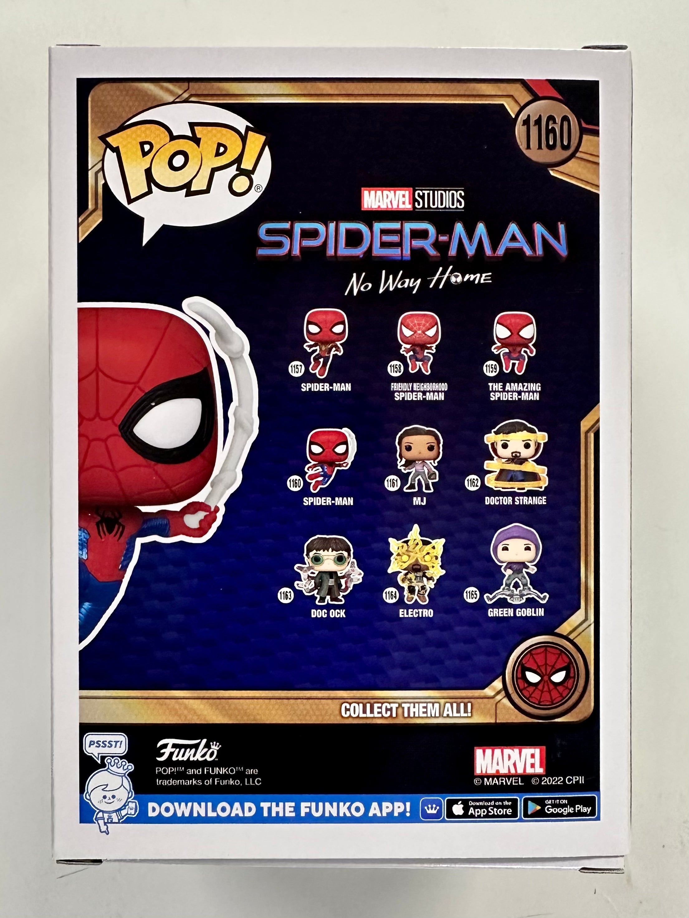 Funko Pop Marvel Metallic Spider-Man Swinging Finale Suit #1160 No Way Home 2023