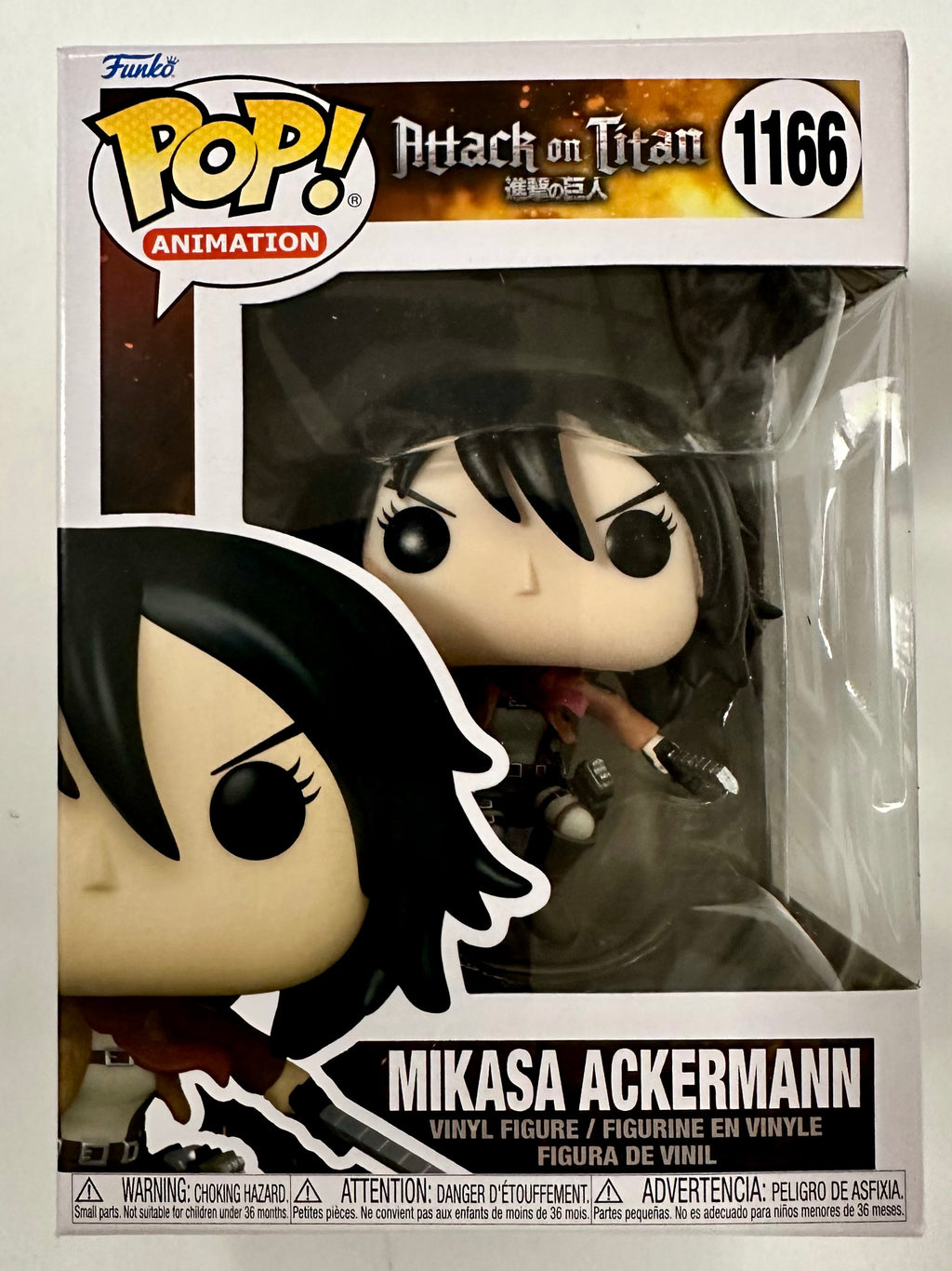 Funko Pop! Animation Mikasa Ackerman Leaping #1166 Attack On Titan AOT 2022