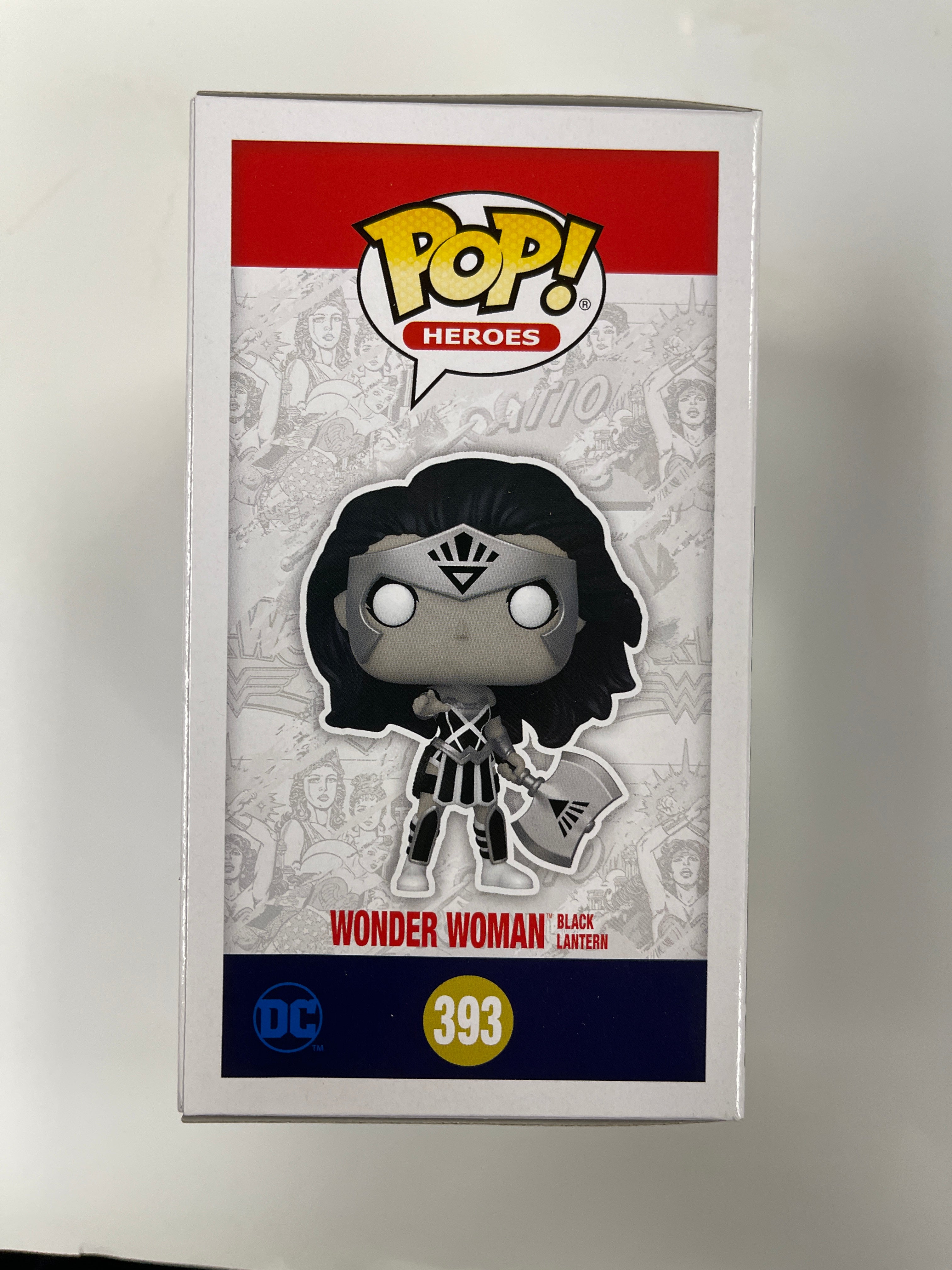 Funko Pop! Wonder Woman (Black Lantern) #393 DC Heroes 2021 80th Glow Exclusive
