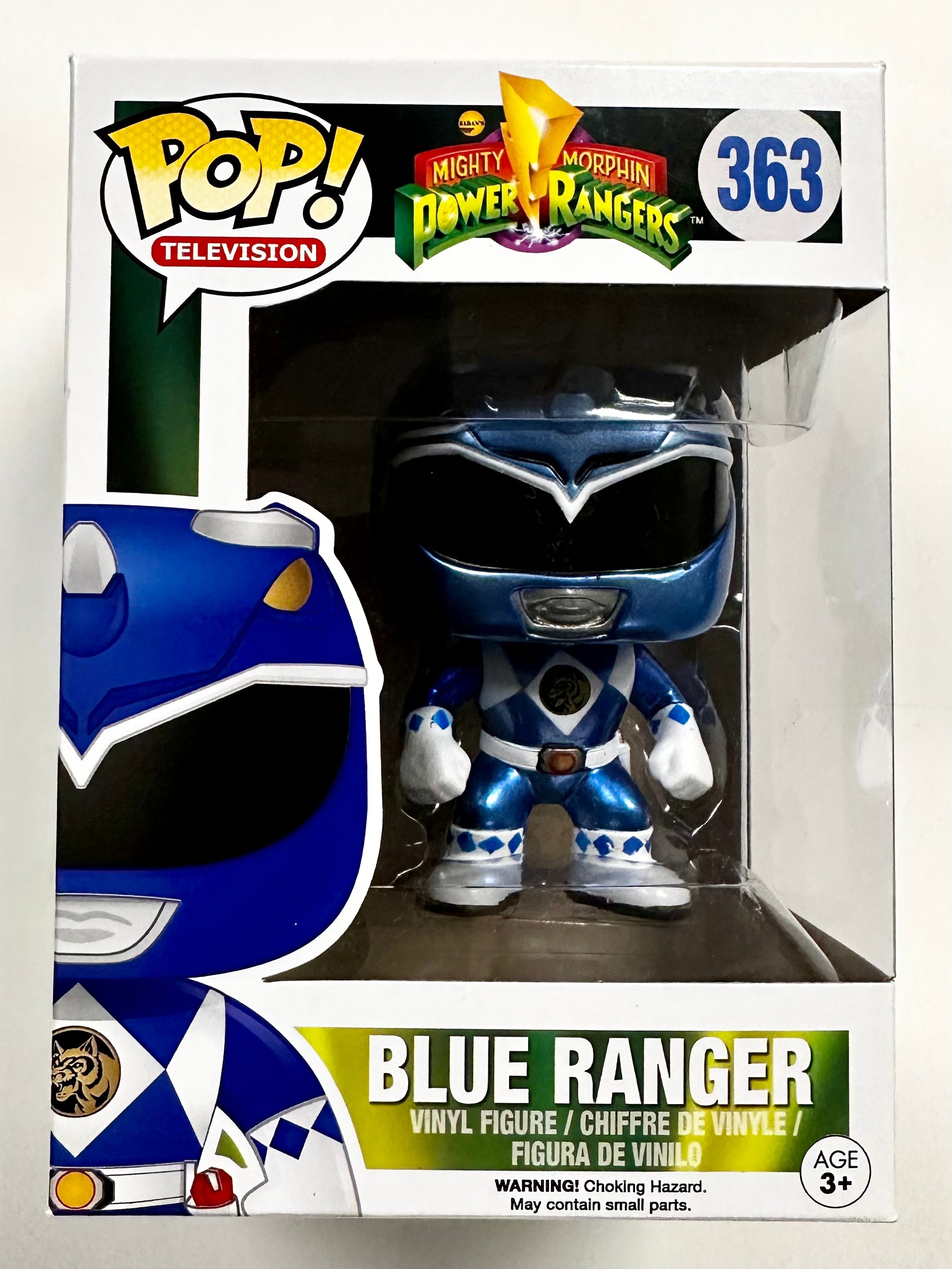 Funko Pop! Television Metallic Blue Power Ranger #363 Vaulted 2016 GS Exclusive