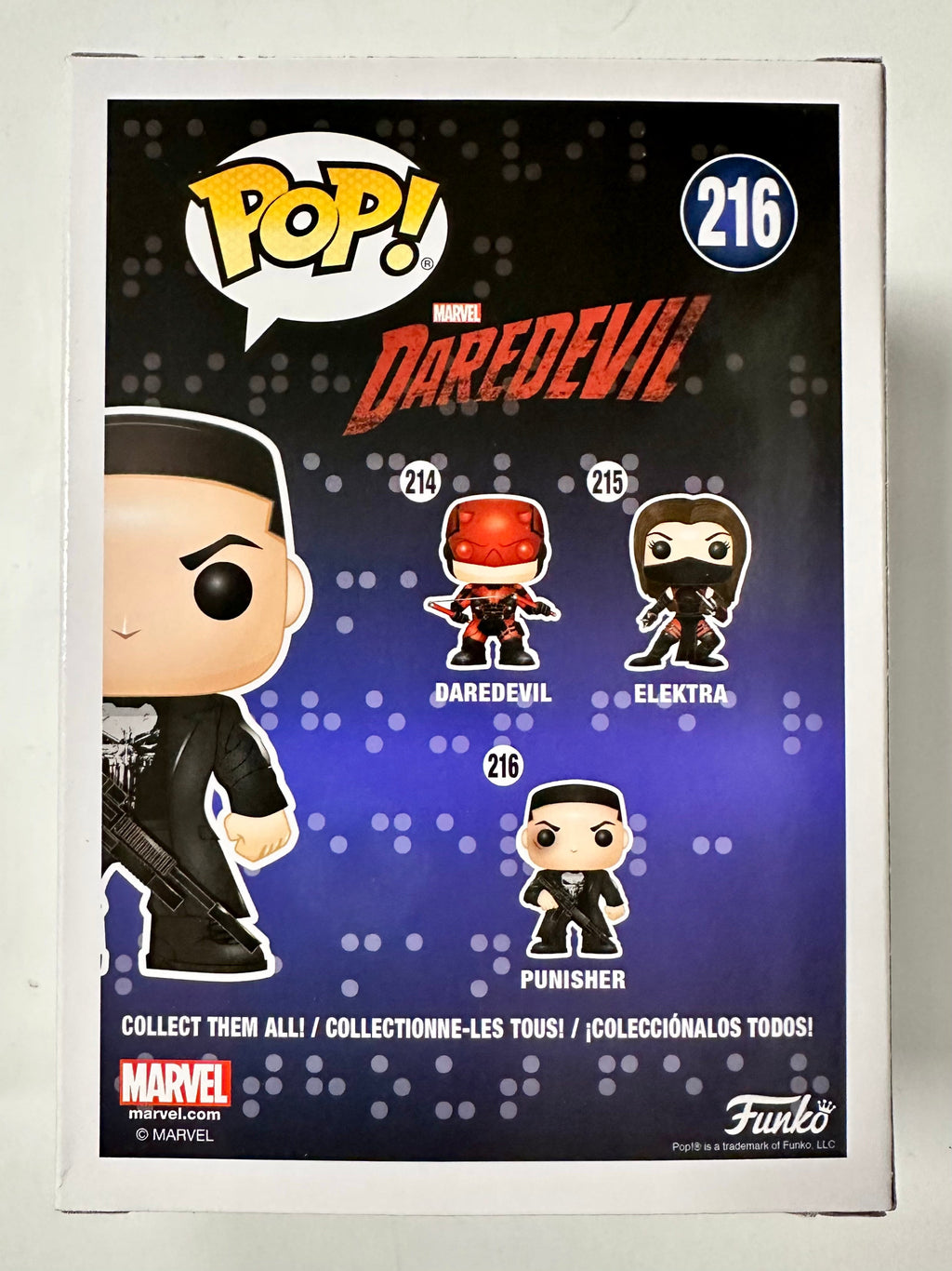 Funko Pop! Marvel Punisher With Black Eye #216 Daredevil 2017 Jon Bernthal