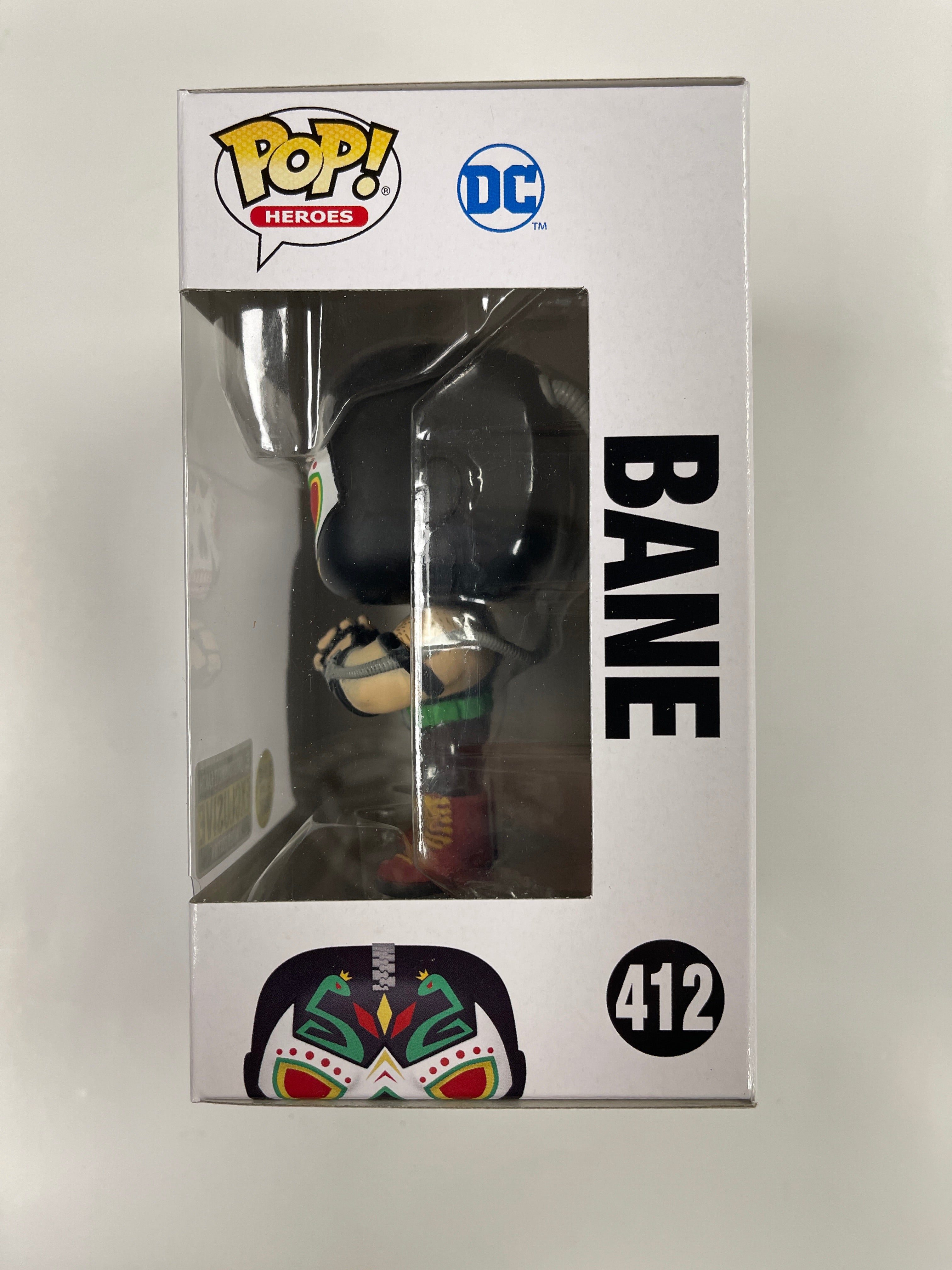 Funko Pop! DC Heroes Dia De Los Muertos Bane #412 Day Of The Dead Glow EE Exclusive