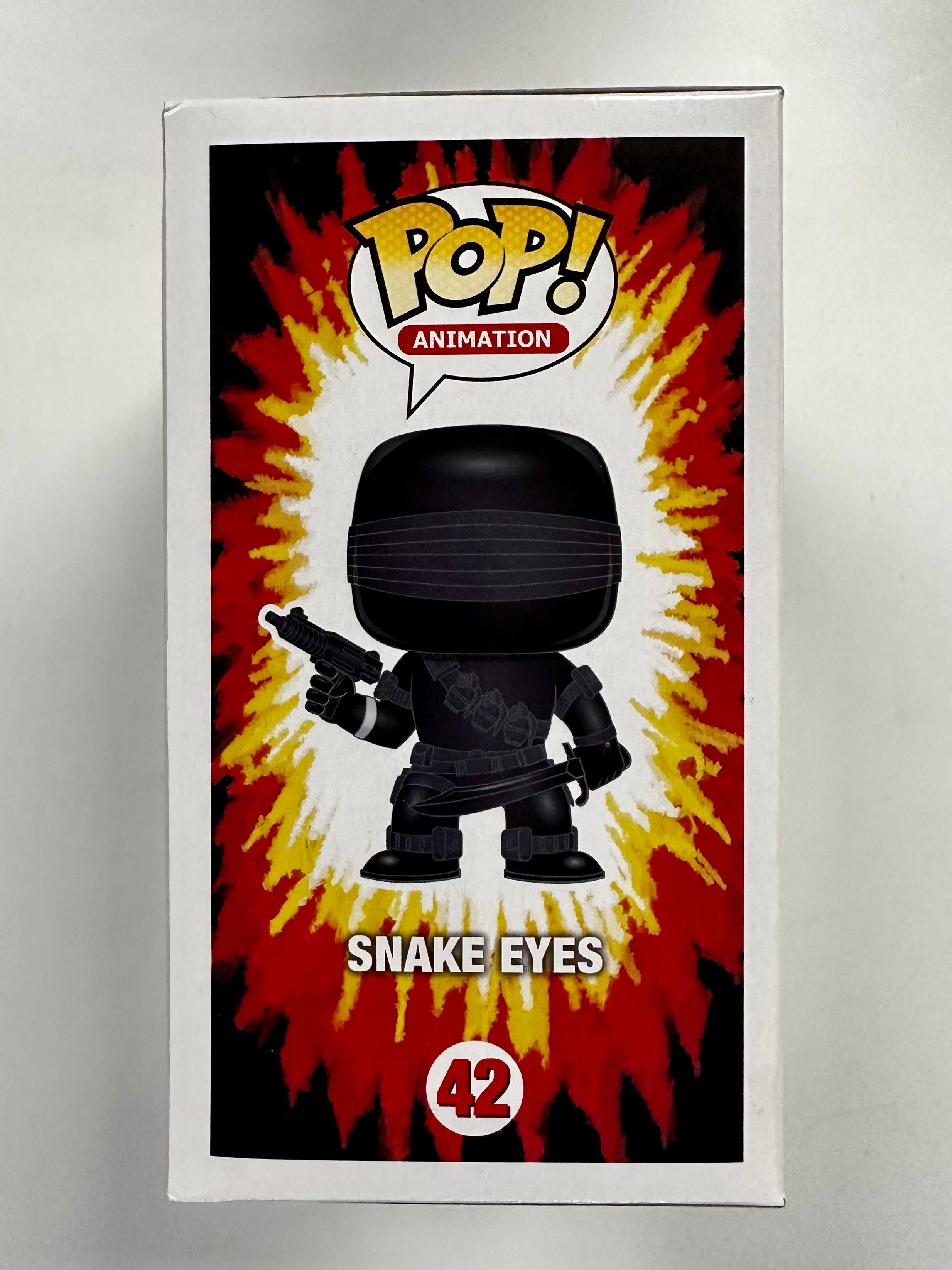 Funko Pop! Animation Snake Eyes #42 GI Joe 2015 Bait Pre-Release Vaulted Exclusive