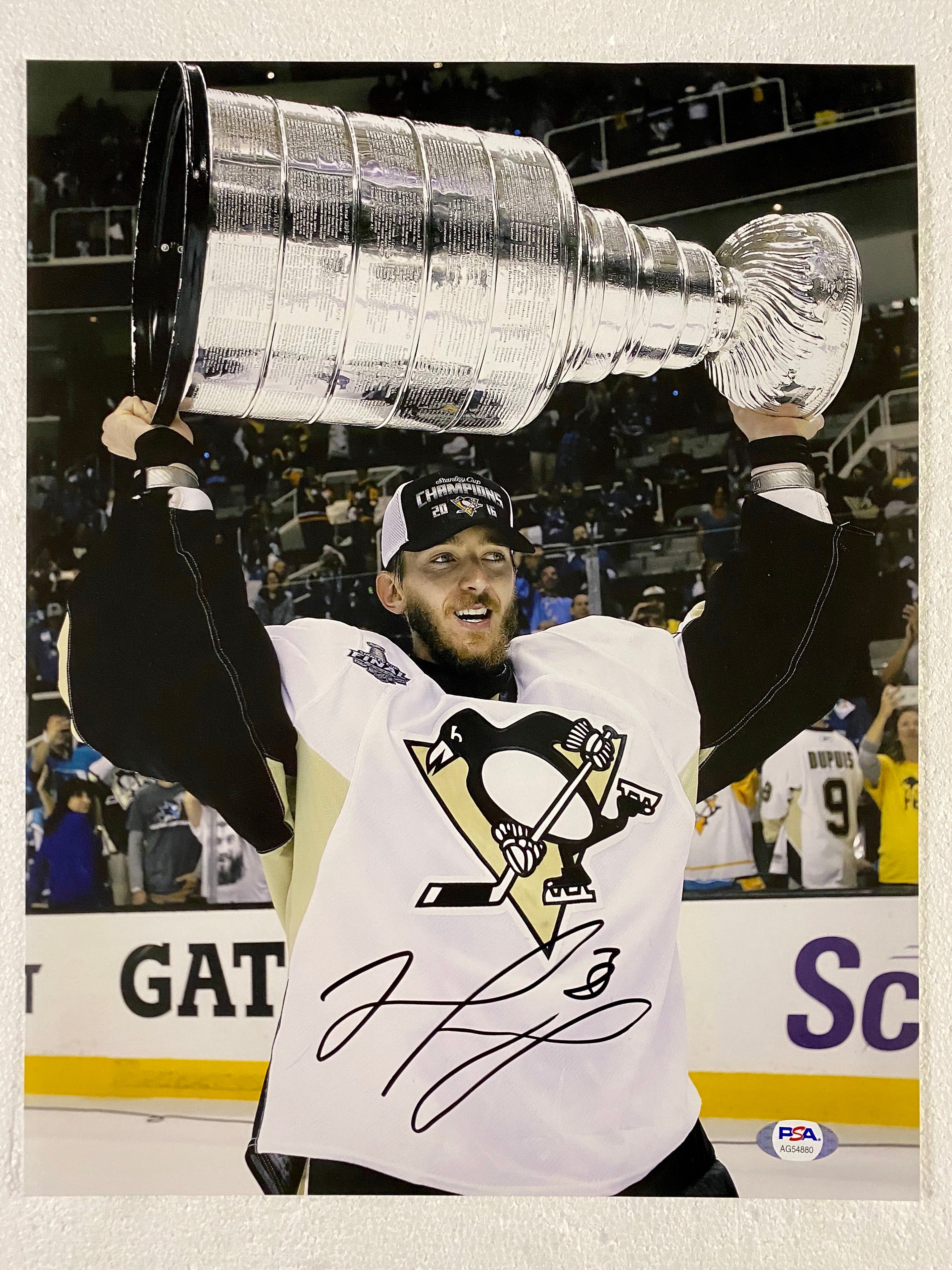 Matt Murray Pittsburgh Penguins Signed Stanley Cup 11x14 Photo With PSA/DNA COA