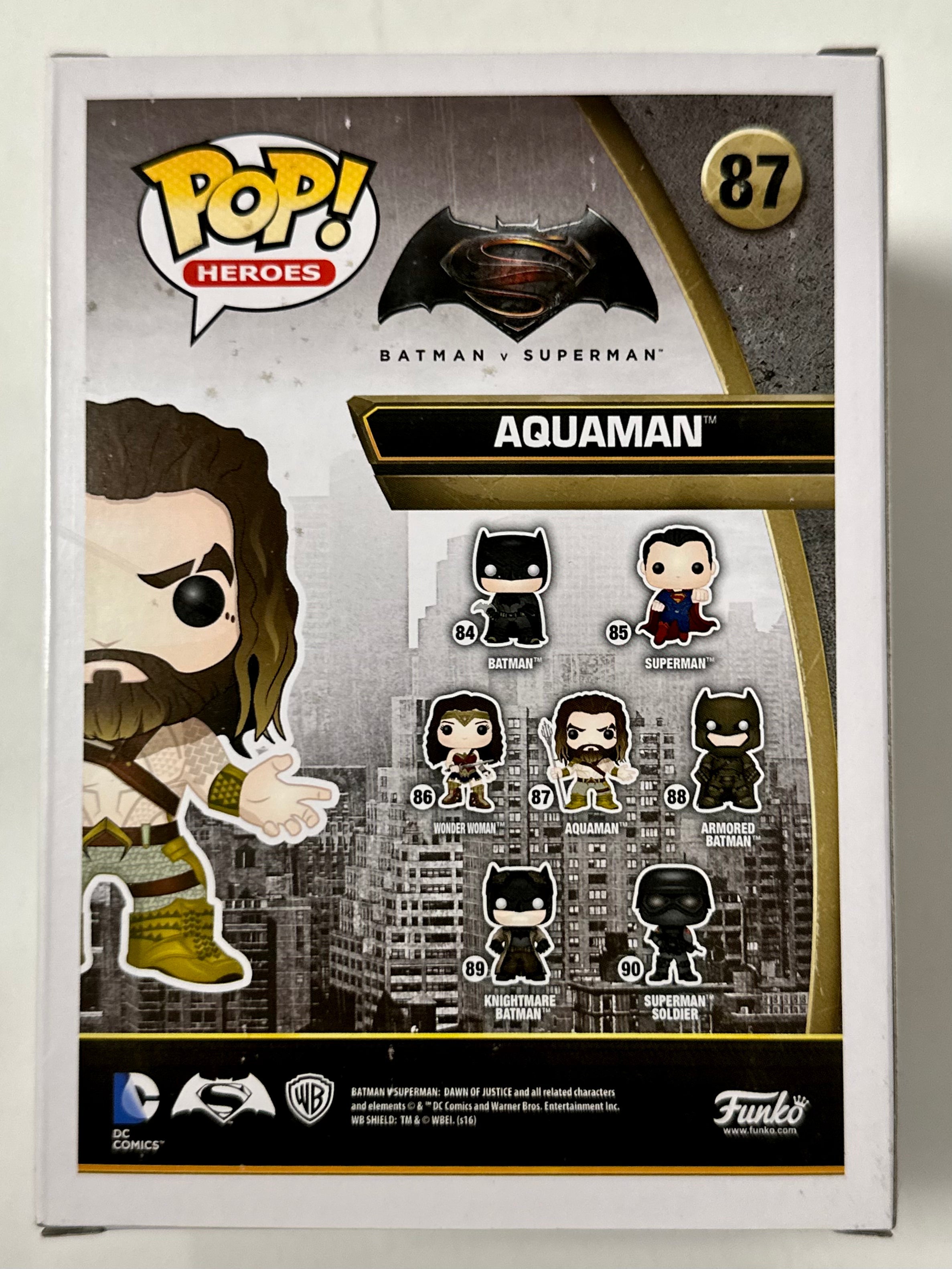 Funko Pop! DC Heroes Patina Aquaman #87 Batman V Superman 2015 Vaulted Exclusive