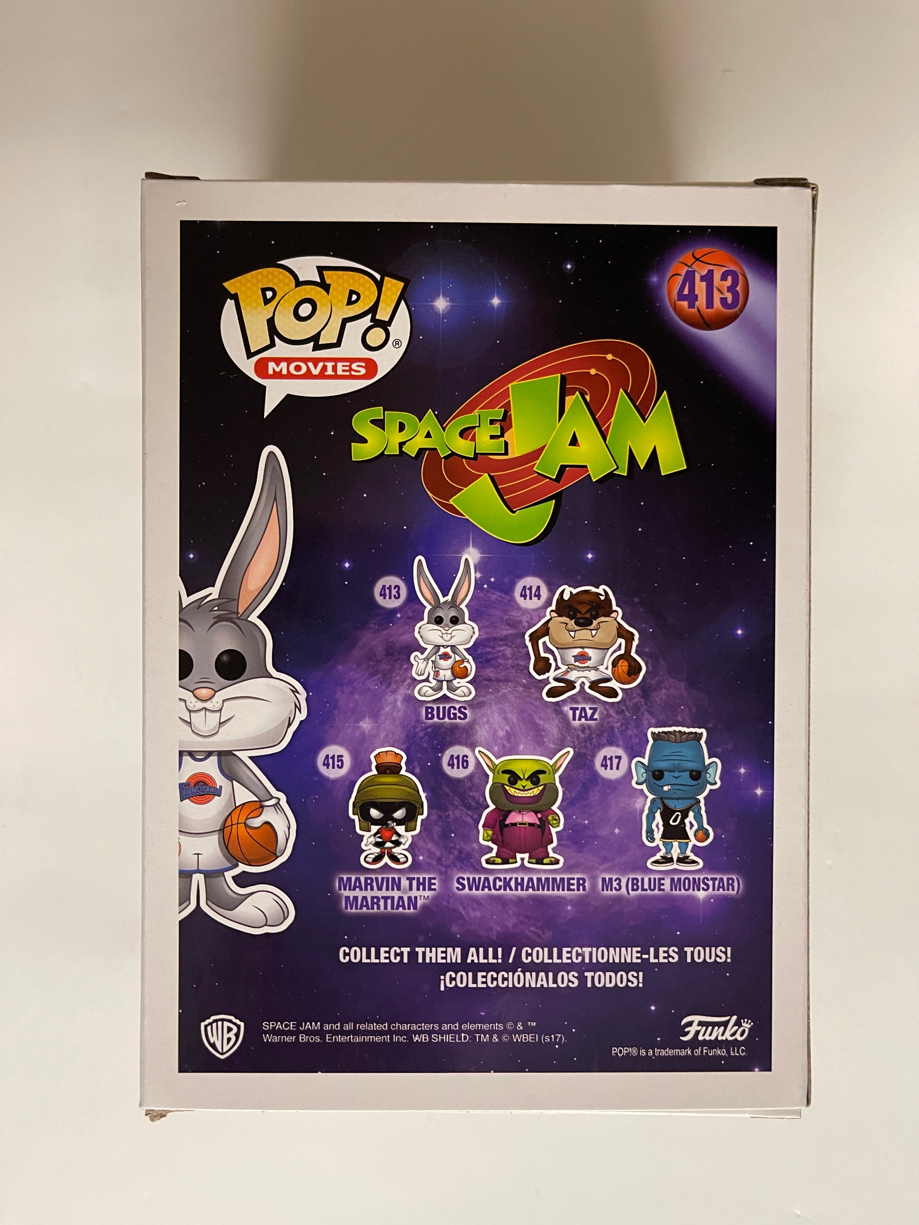 Funko Pop! Movies Space Jam Bugs Bunny #413 Looney Tunes Tune Squad