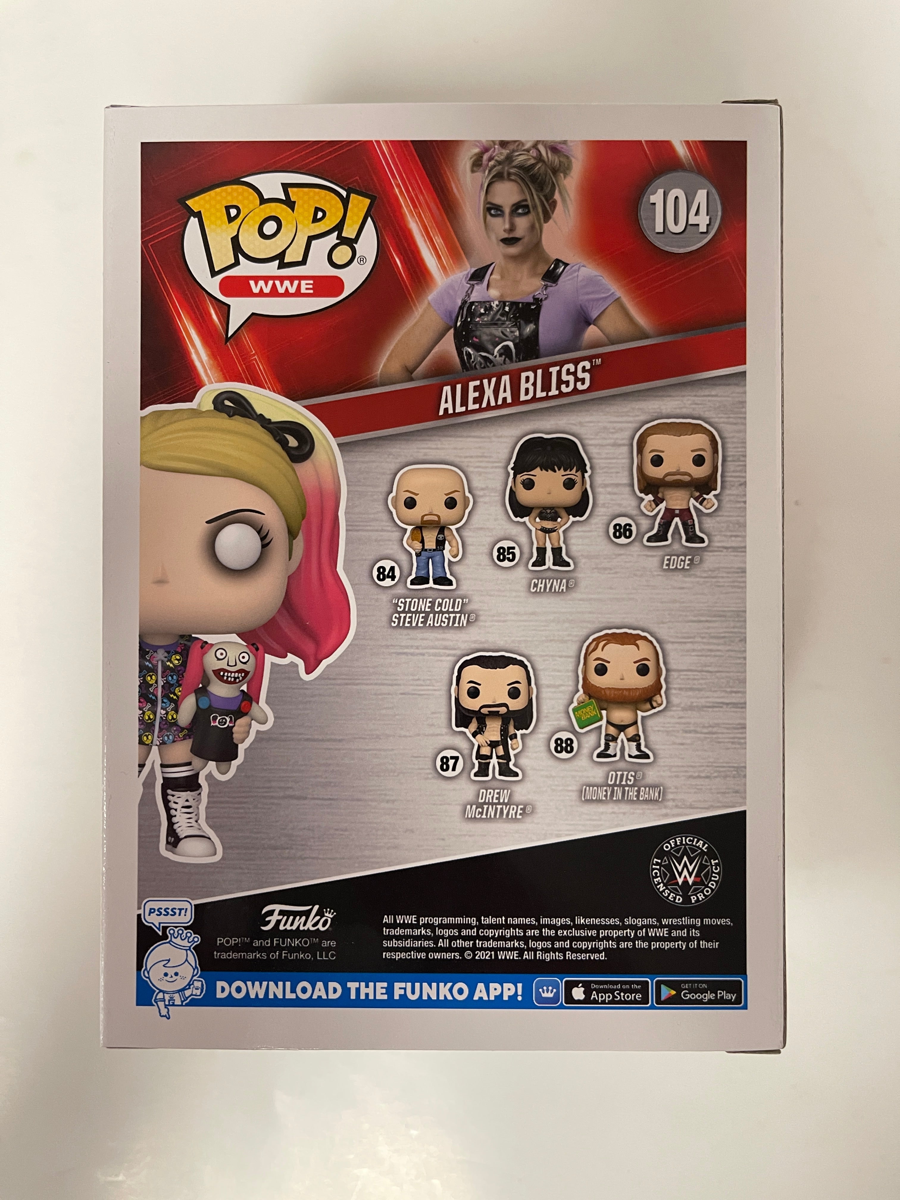Funko Pop! WWE Diva Alexa Bliss With Doll #104 Walmart 2022 Exclusive
