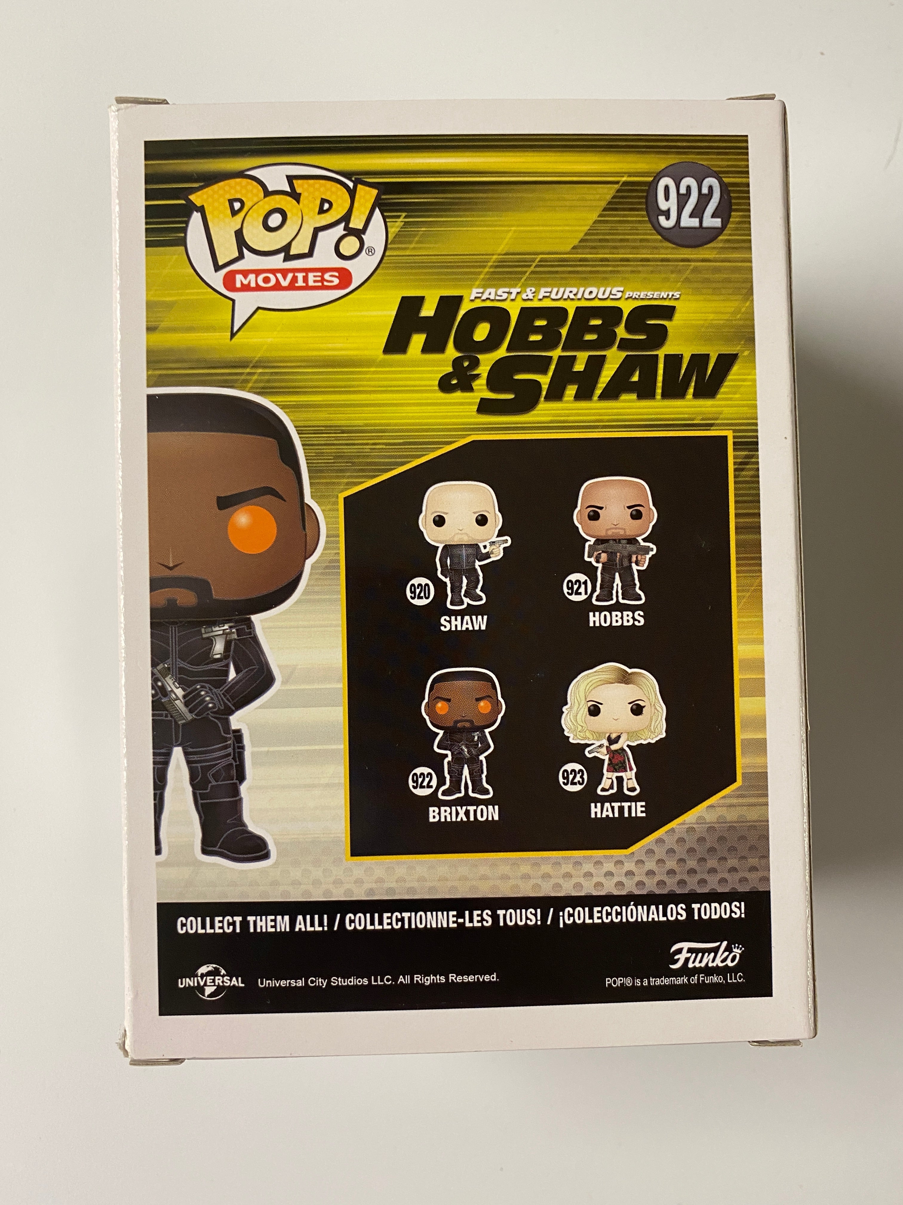 Funko Pop! Movies Brixton #922 Fast & Furious Presents Hobbs & Shaw 2020