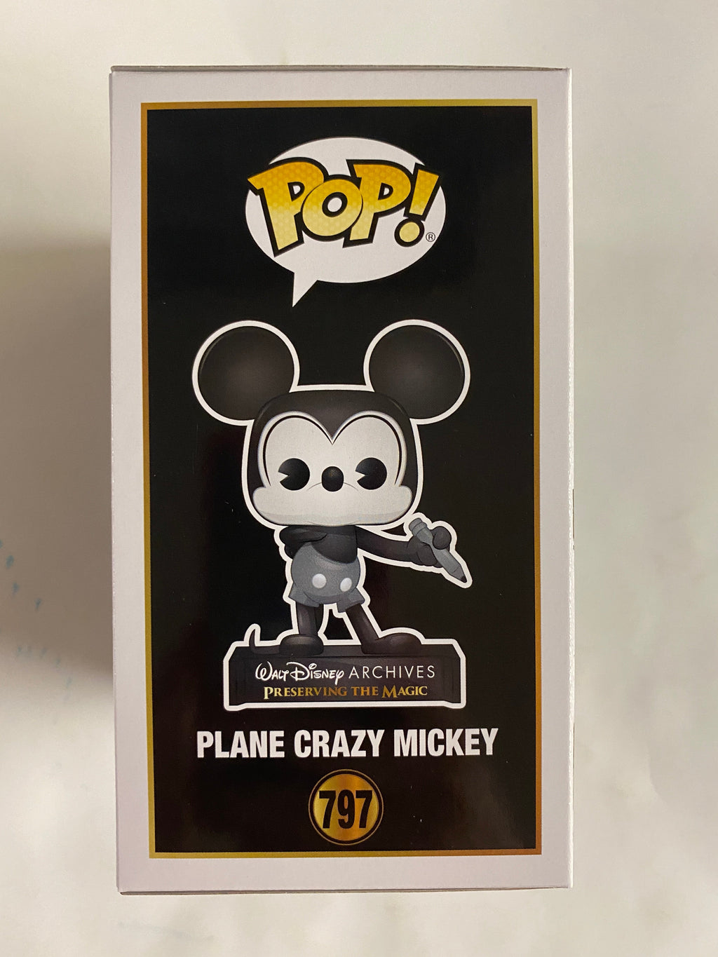 Funko Pop! Mickey Mouse Archives Plane Crazy Black and White Mickey Mouse #797 Preserving the Magic 50th Anniversary