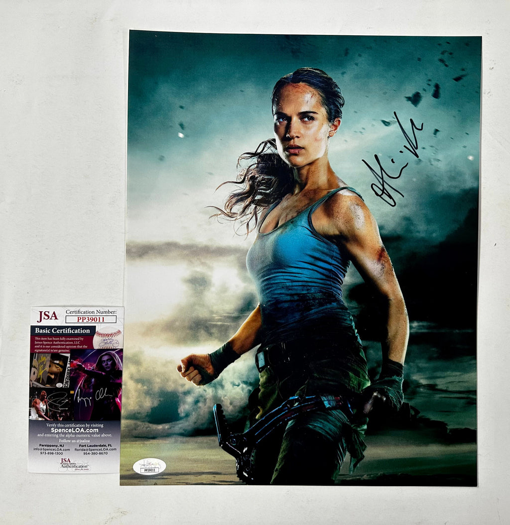 alicia-vikander-signed-lara-croft-2018-tomb-raider-11x14-photo-with-jsa-coa