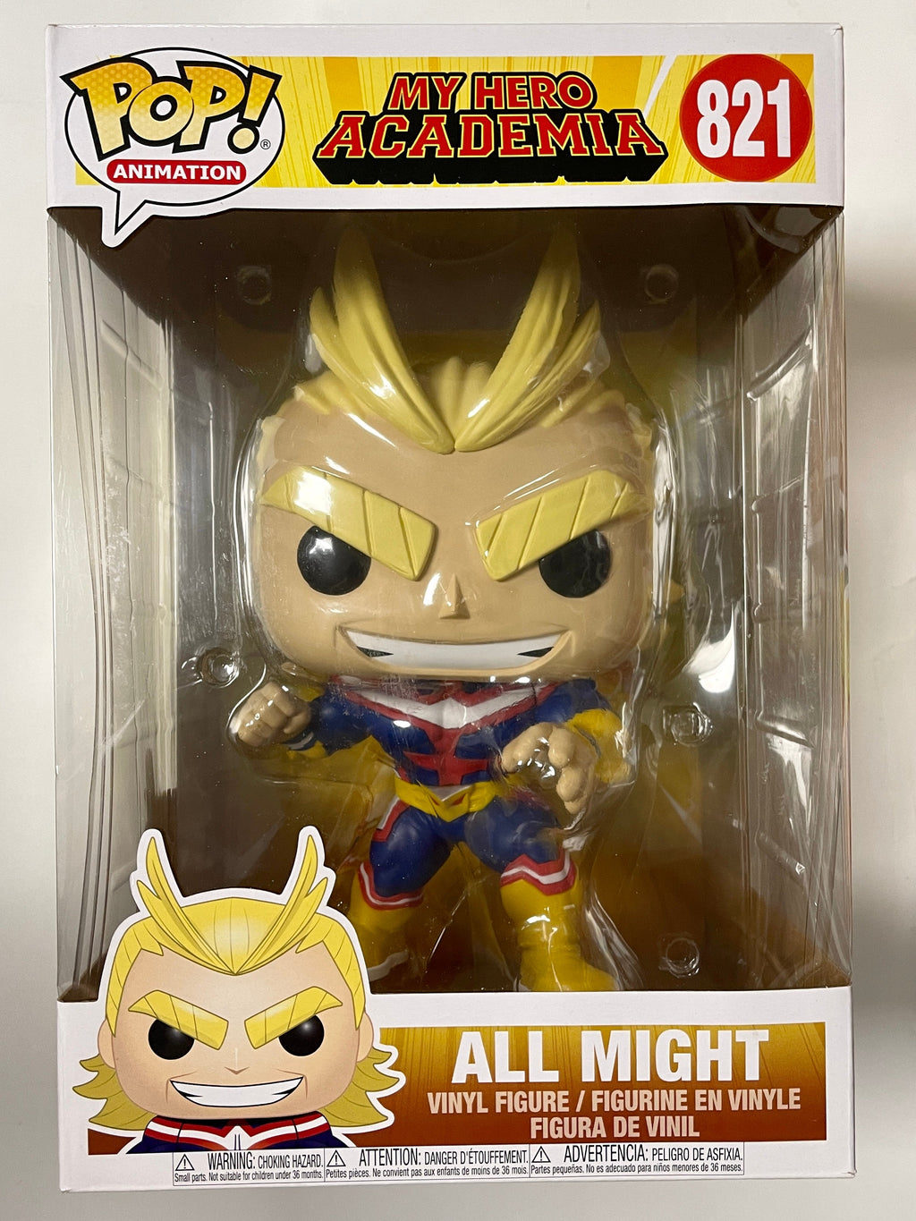 Funko Pop! Animation 10” All Might #821 My Hero Academia 2020 Plus Ultra