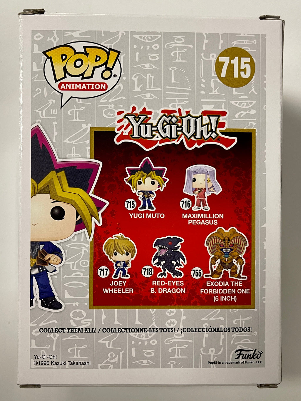 Funko Pop! Animation Yugi Moto With Millenium Puzzle #715 Yu-Gi-Oh! Anime