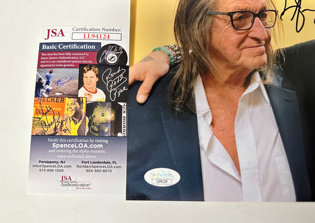 George Jung Signed Matte 8x10 Photo with JSA COA Blow Famous Drug Smuggler Boston George