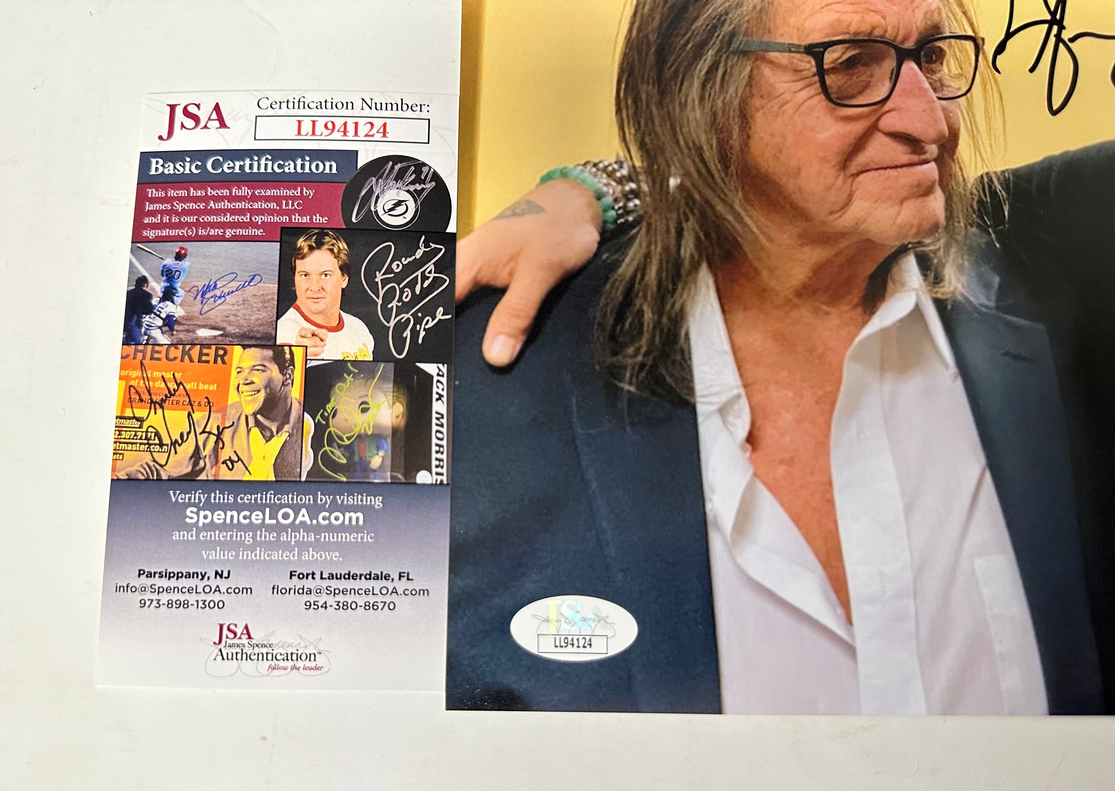 George Jung Signed Matte 8x10 Photo with JSA COA Blow Famous Drug Smuggler Boston George