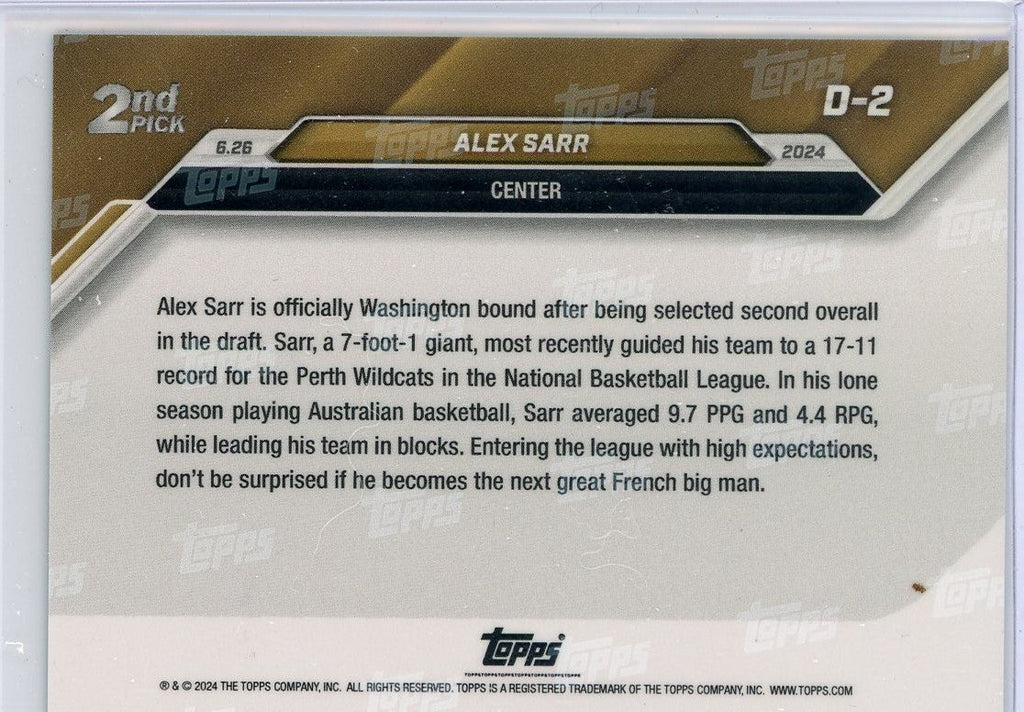 2024-topps-now-alex-sarr-d2-orange-5-rookie-rc-basketball-card