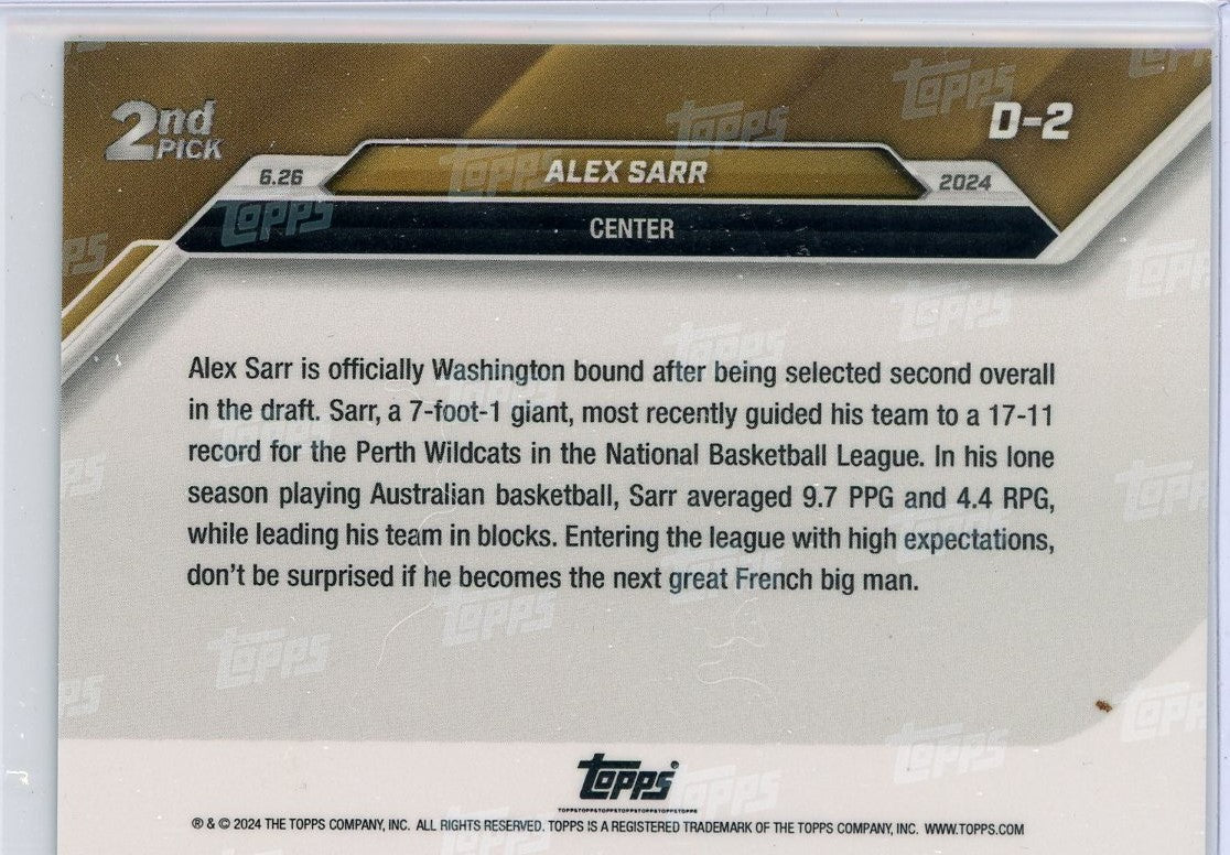 2024-topps-now-alex-sarr-d2-orange-5-rookie-rc-basketball-card