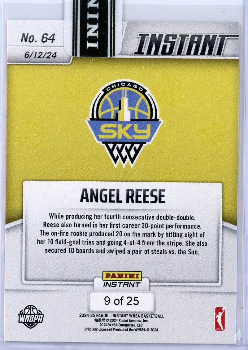 2024-panini-instant-angel-reese-64-jungle-25-rookie-rc-basketball-card