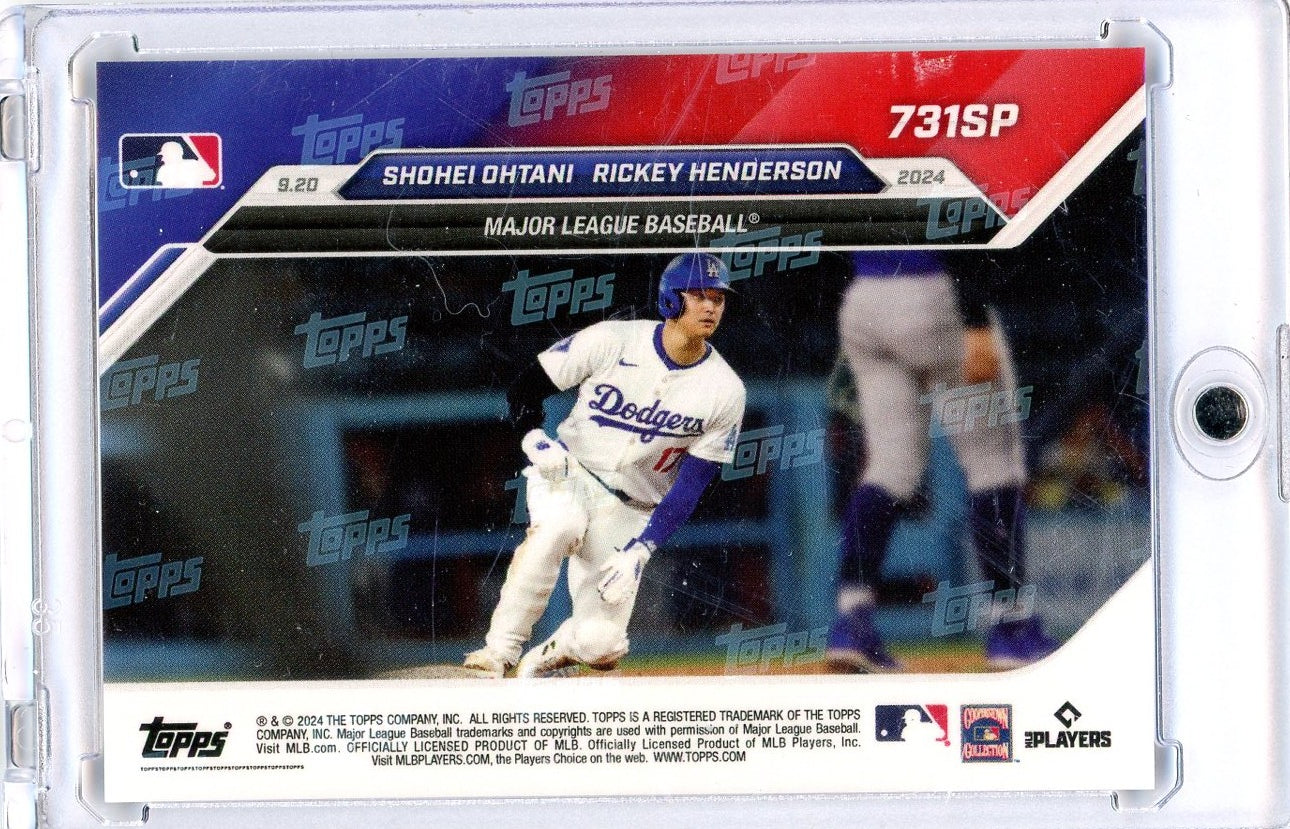 2024-topps-now-shohei-ohtani-731sp-passes-henderson-with-14th-hr-sb-game-baseball-card