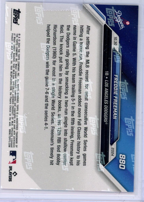 2024-topps-now-freddie-freeman-880-red-10-los-angeles-dodgers-baseball-card