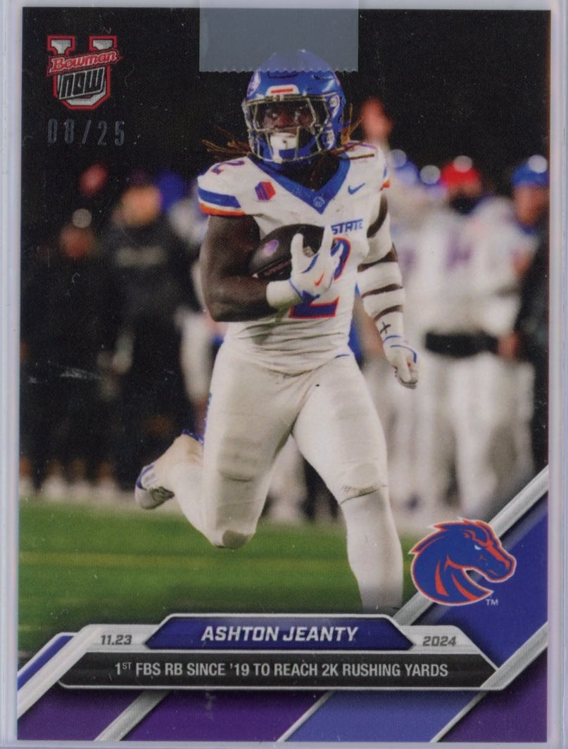 2024-topps-bowman-u-now-ashton-jeanty-48-purple-25-boise-state-broncos-rookie-rc-football-card
