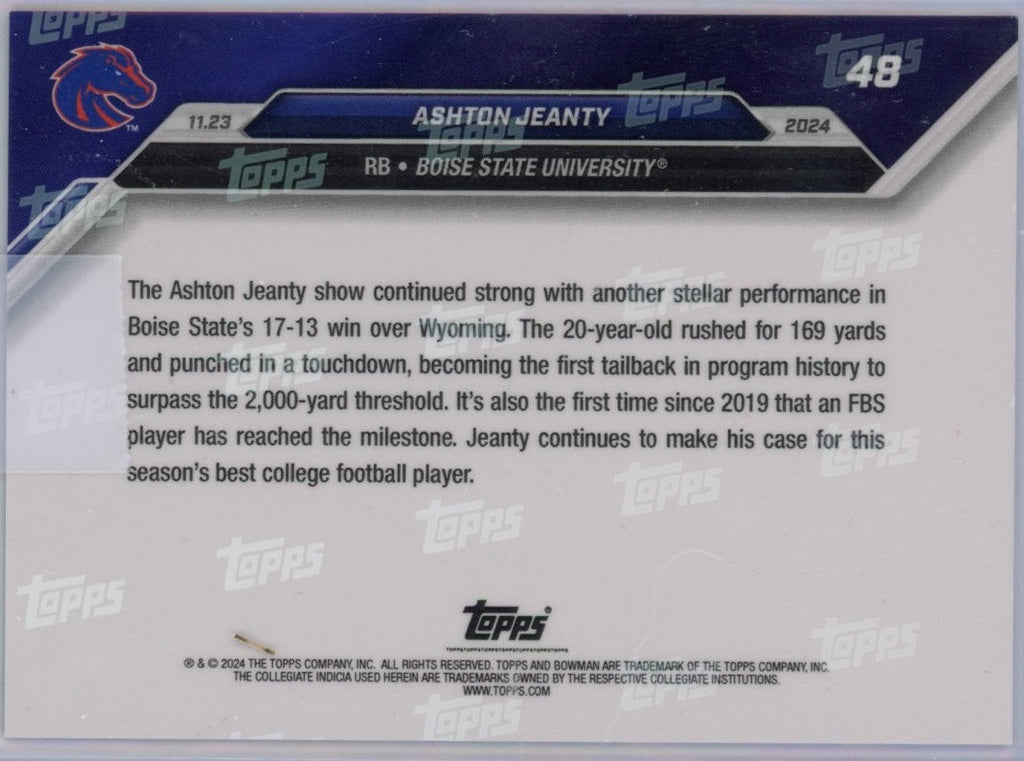 2024-topps-bowman-u-now-ashton-jeanty-48-blue-49-boise-state-broncos-rookie-rc-football-card