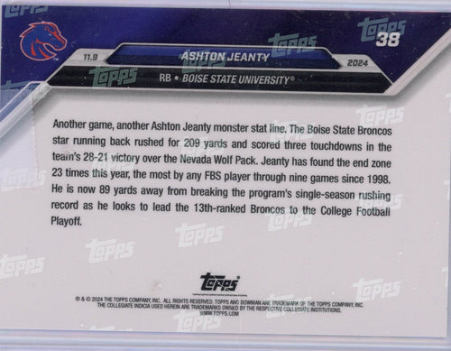 2024-topps-bowman-u-now-ashton-jeanty-38-blue-49-boise-state-broncos-rookie-rc-football-card