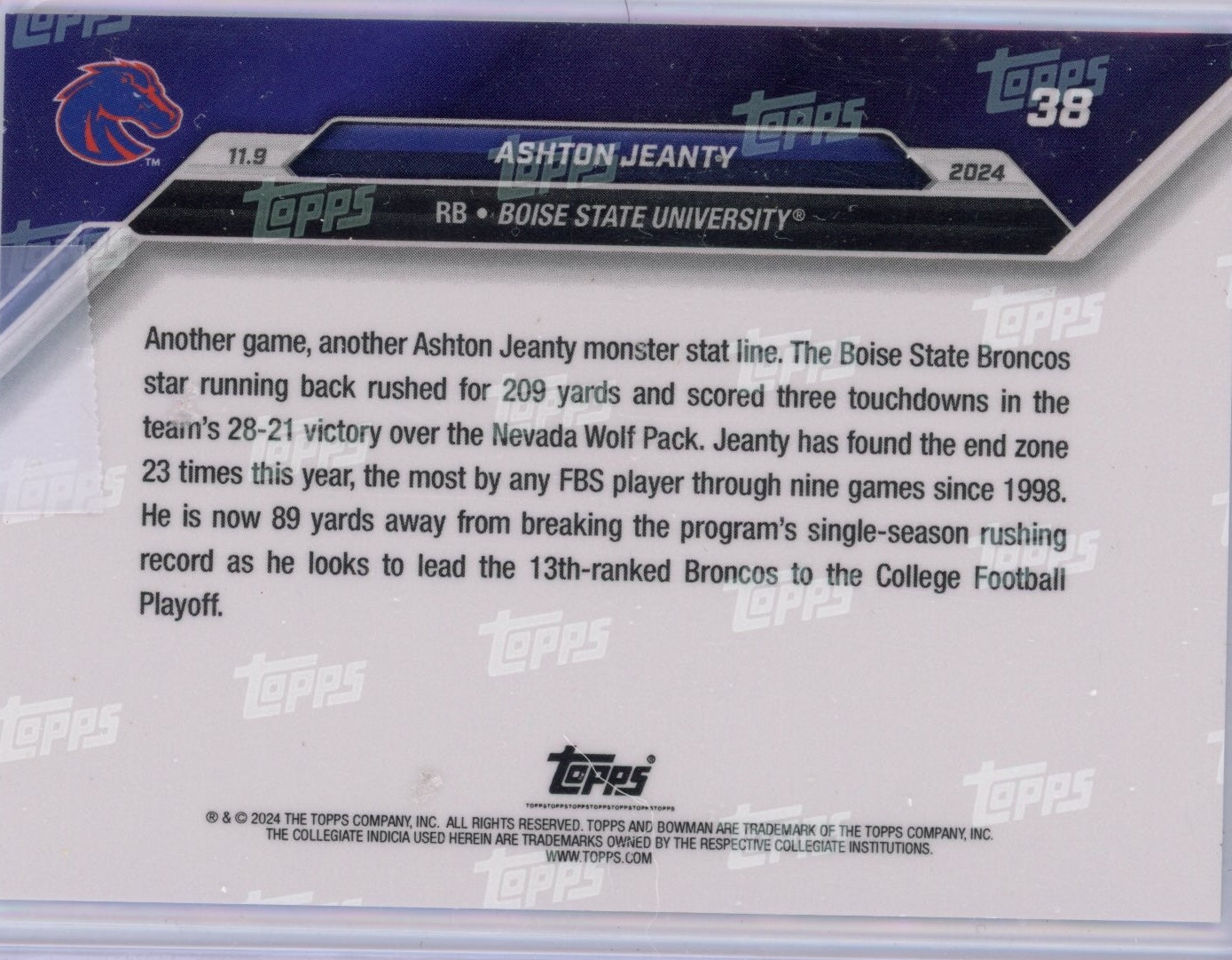 2024-topps-bowman-u-now-ashton-jeanty-38-blue-49-boise-state-broncos-rookie-rc-football-card