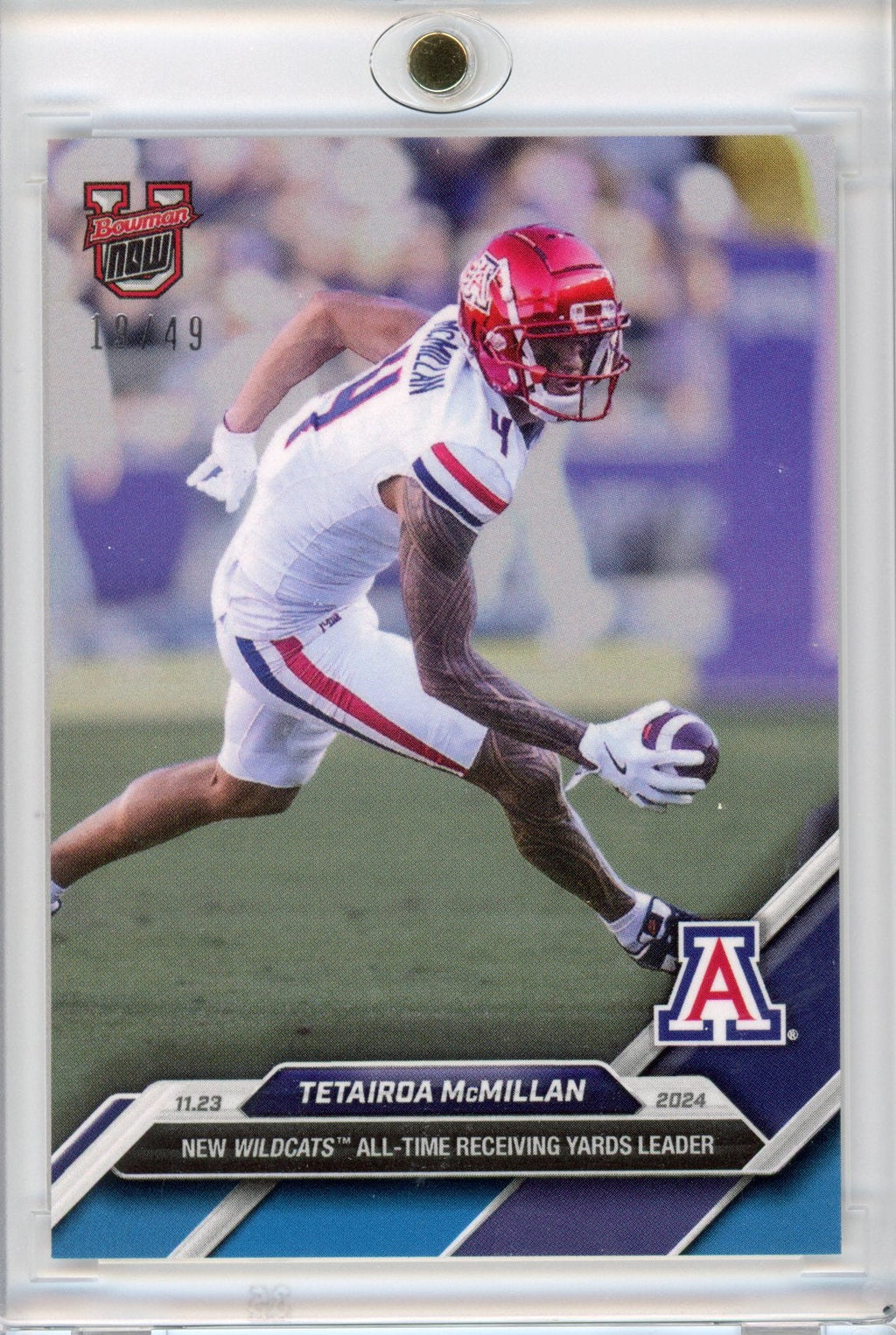 2024-topps-bowman-u-now-tetairoa-mcmillan-47-blue-49-arizona-wildcats-football-card