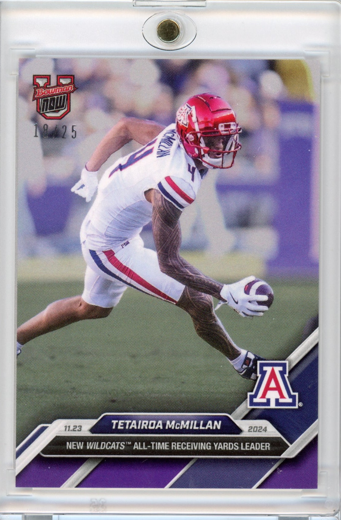 2024-topps-bowman-u-now-tetairoa-mcmillan-47-purple-25-arizona-wildcats-football-card