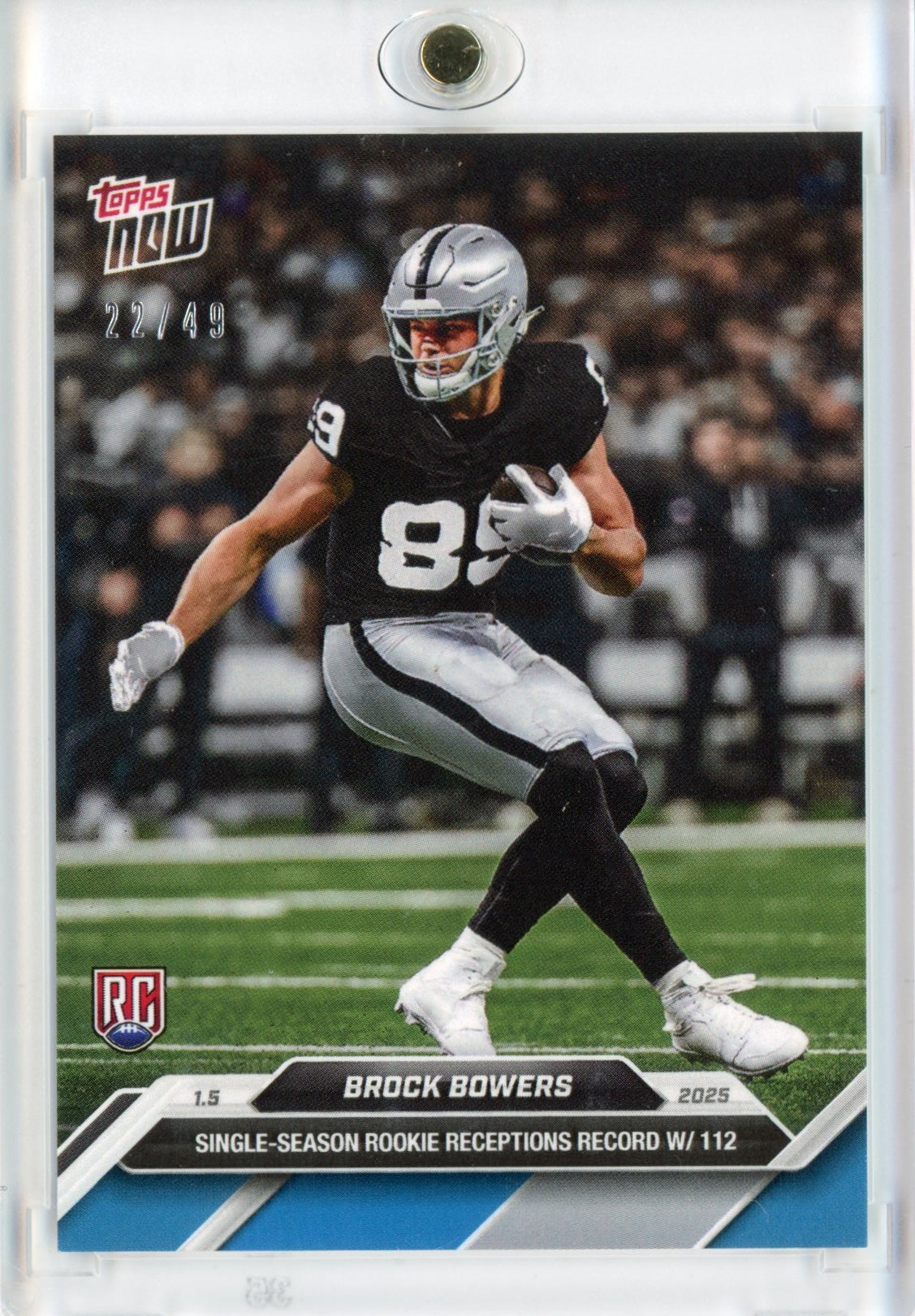 2024-topps-now-brock-bowers-20-blue-49-las-vegas-raiders-rookie-rc-football-card