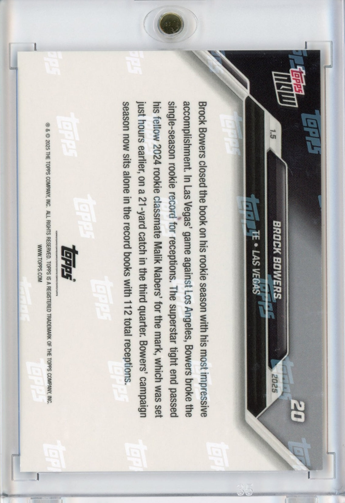 2024-topps-now-brock-bowers-20-blue-49-las-vegas-raiders-rookie-rc-football-card