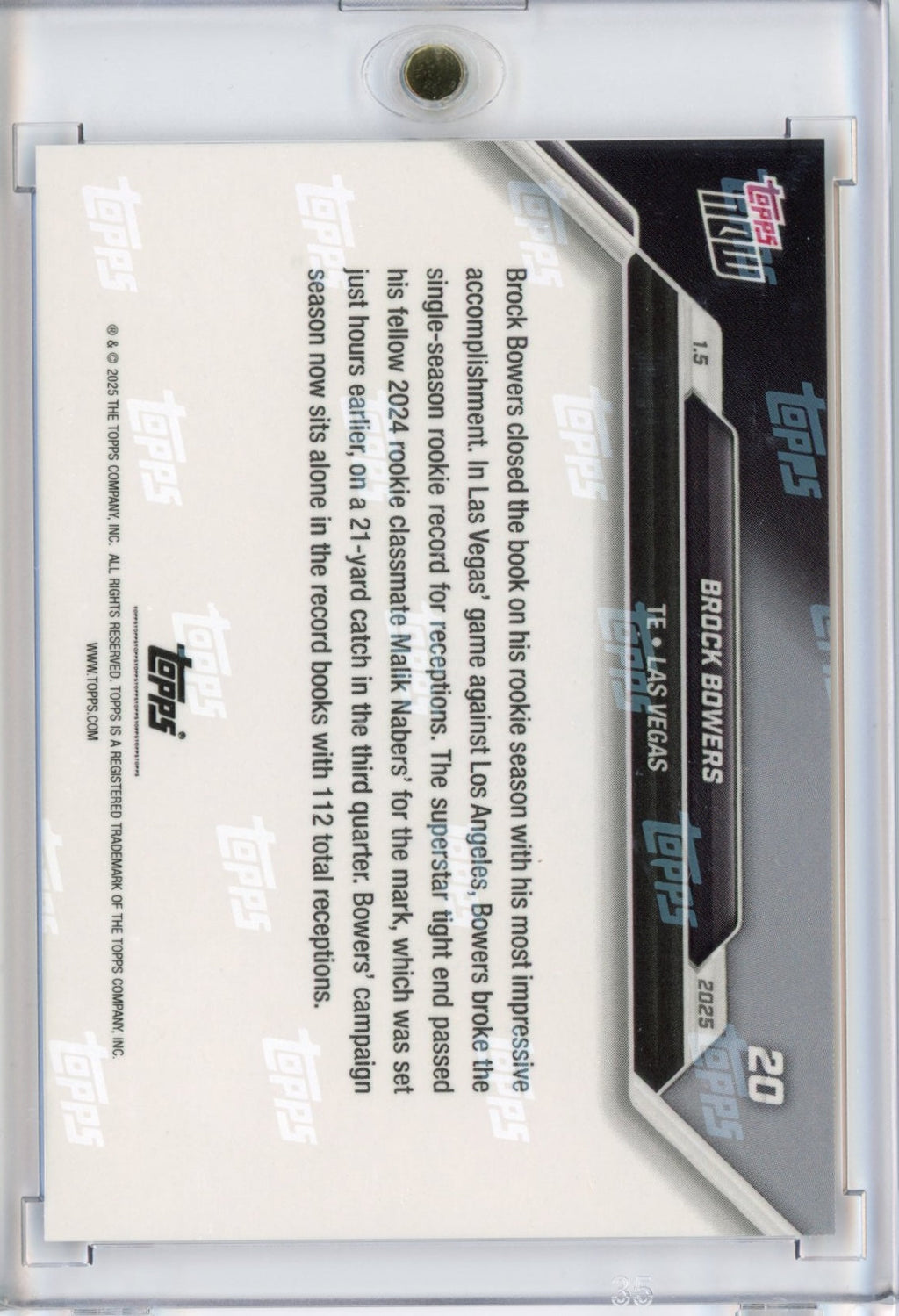 2024-topps-now-brock-bowers-20-purple-25-las-vegas-raiders-rookie-rc-football-card
