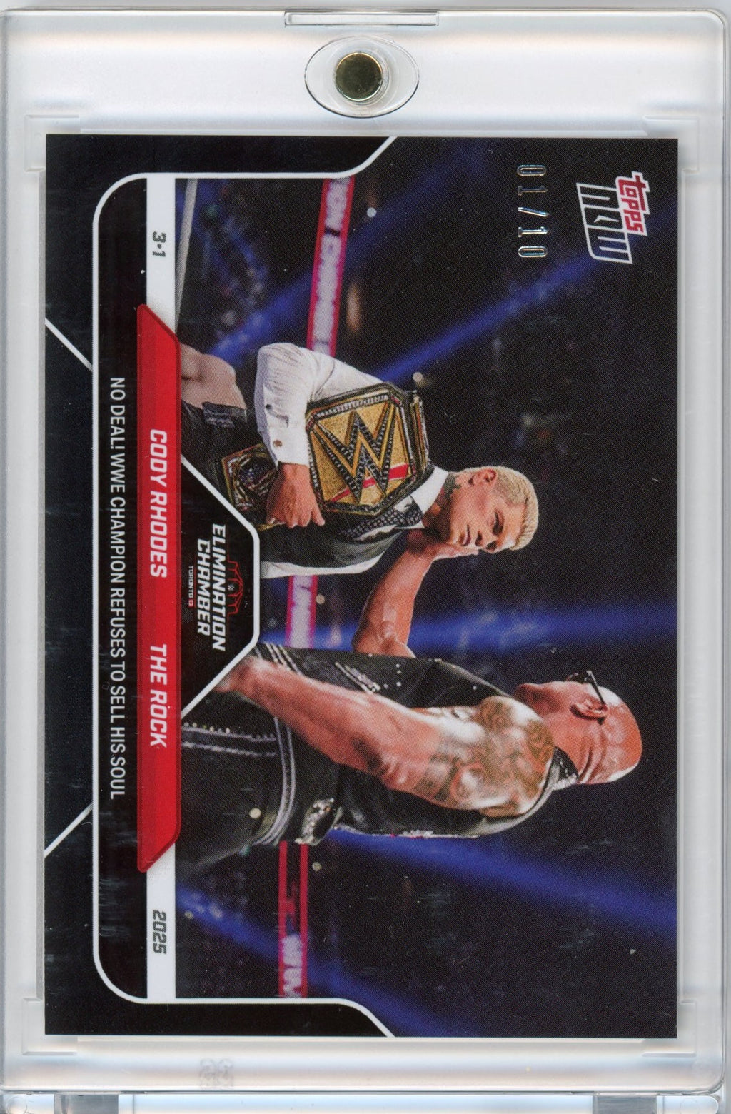 2025-topps-now-wwe-cody-rhodes-the-rock-26-black-10-no-deal-wrestling-card
