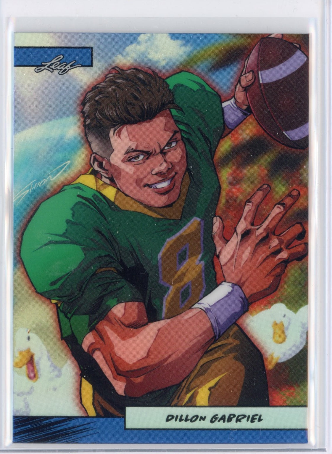 2025-leaf-web-exclusives-anime-nation-dillon-gabriel-47-blue-75-rookie-rc-football-card