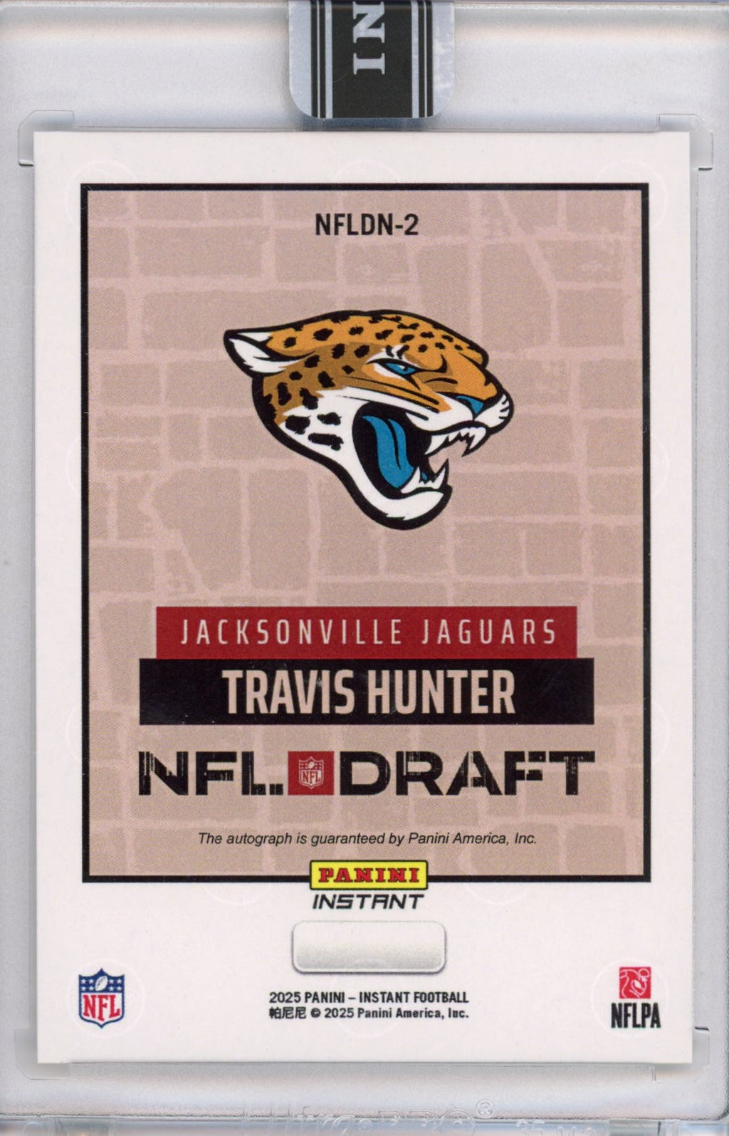 2025-panini-instant-nfl-travis-hunter-dn2-draft-night-auto-jacksonville-jaguars-rookie-rc-football-card
