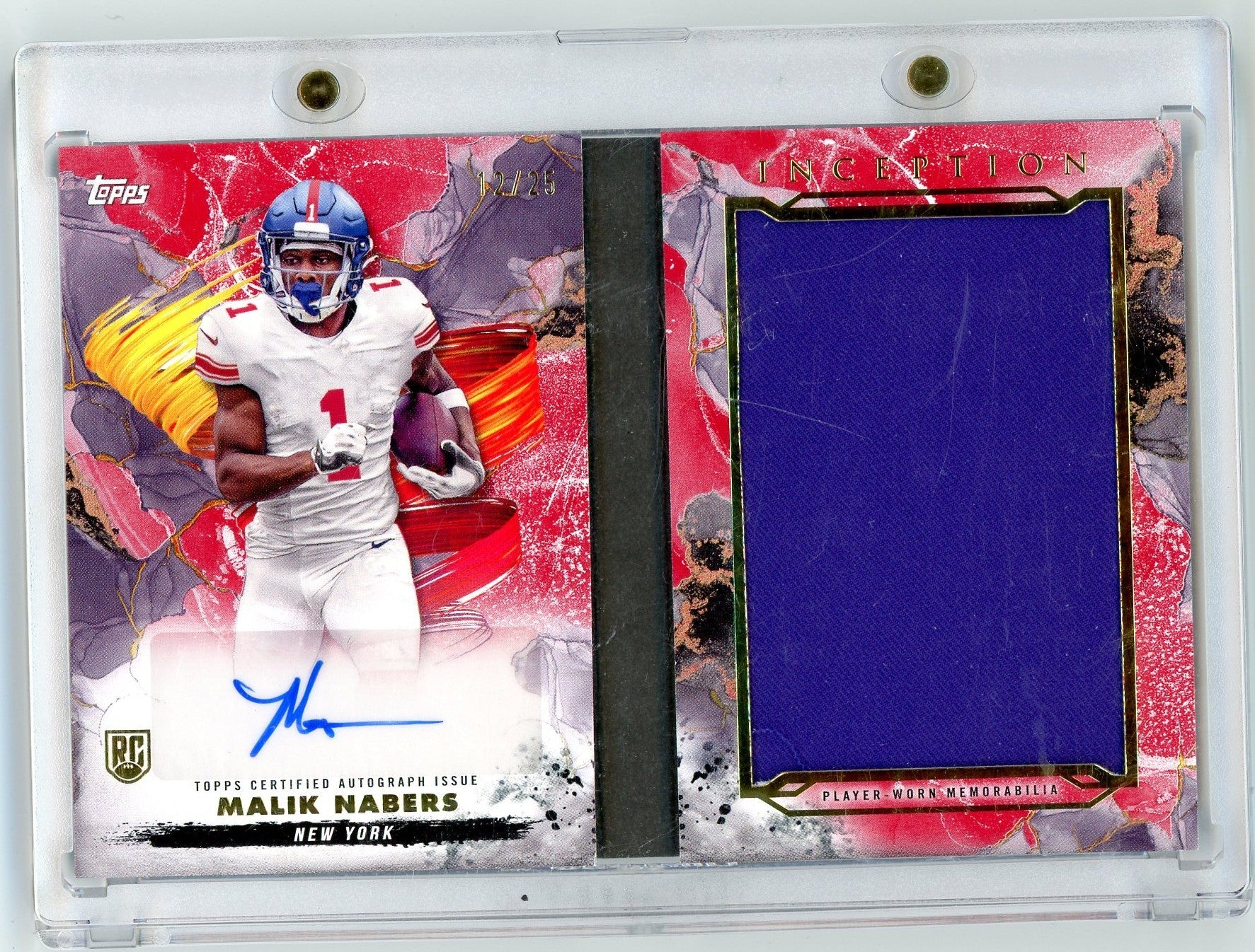 2024-topps-inception-malik-nabers-arbcmn-auto-book-relic-red-25-rookie-rc-football-card