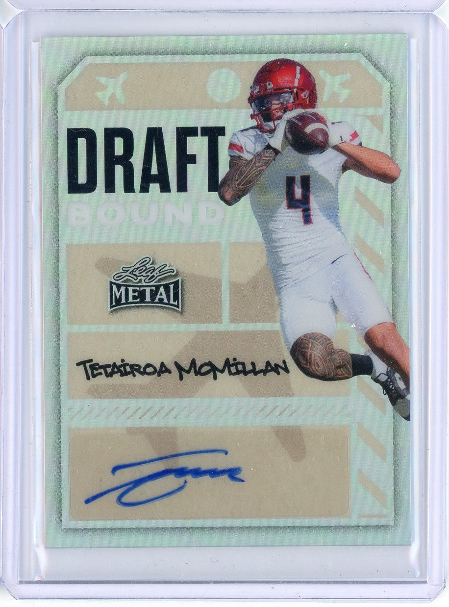 2025-leaf-metal-tetairoa-mcmillan-dbatm1-draft-bound-silver-63-rookie-rc-football-card