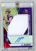 2024-panini-phoenix-rookie-silhouettes-jj-mccarthy-rs-jmy-rookie-patch-auto-rpa-6-rookie-rc-football-card