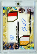 2024-topps-inception-jayden-daniels-caleb-williams-drra-wd-dual-rookie-patch-autograph-rpa-25-rookie-rc-football-card