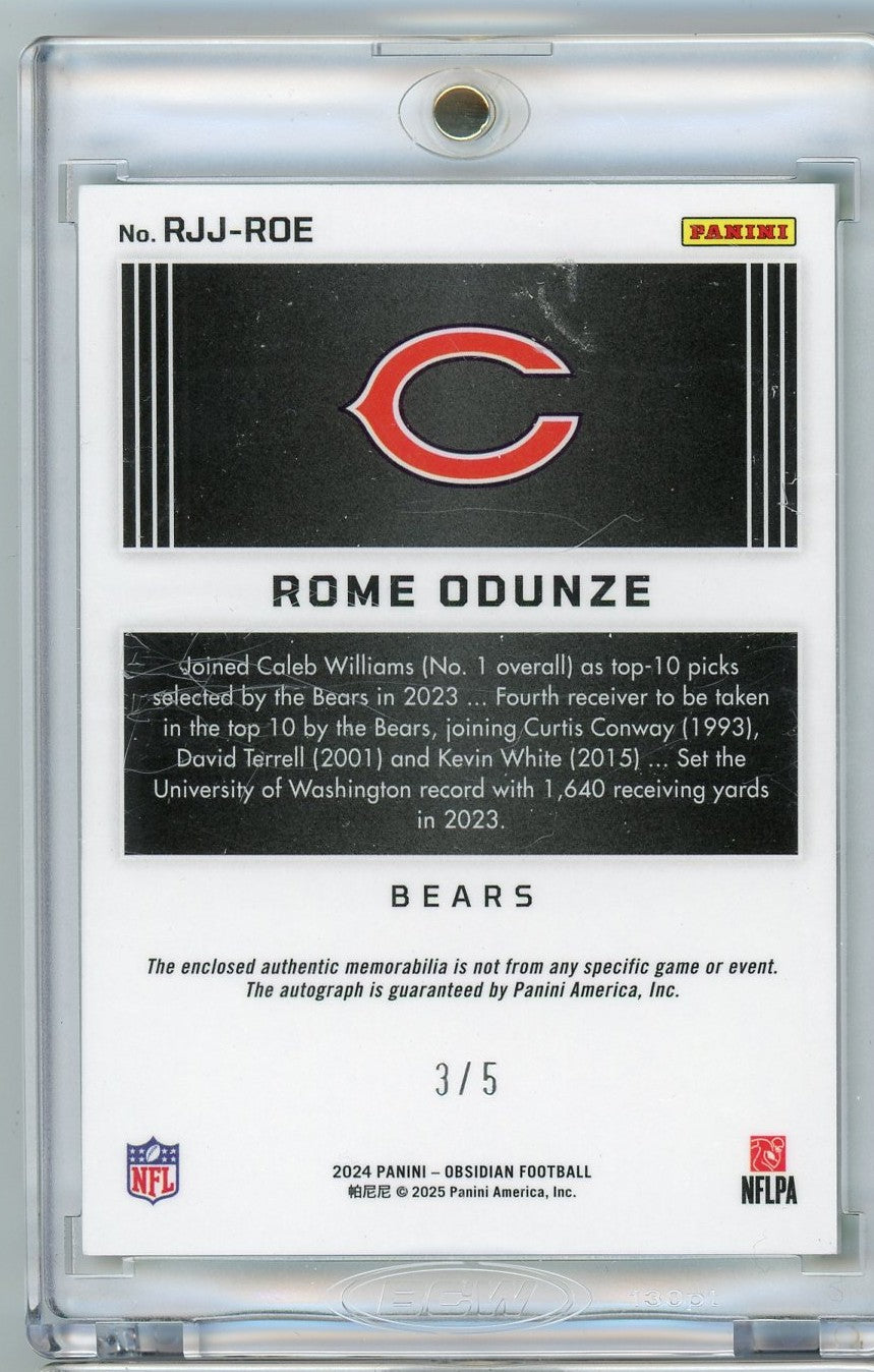 2024-panini-obsidian-rome-odunze-rjj-roe-rpa-auto-5-rookie-rc-football-card